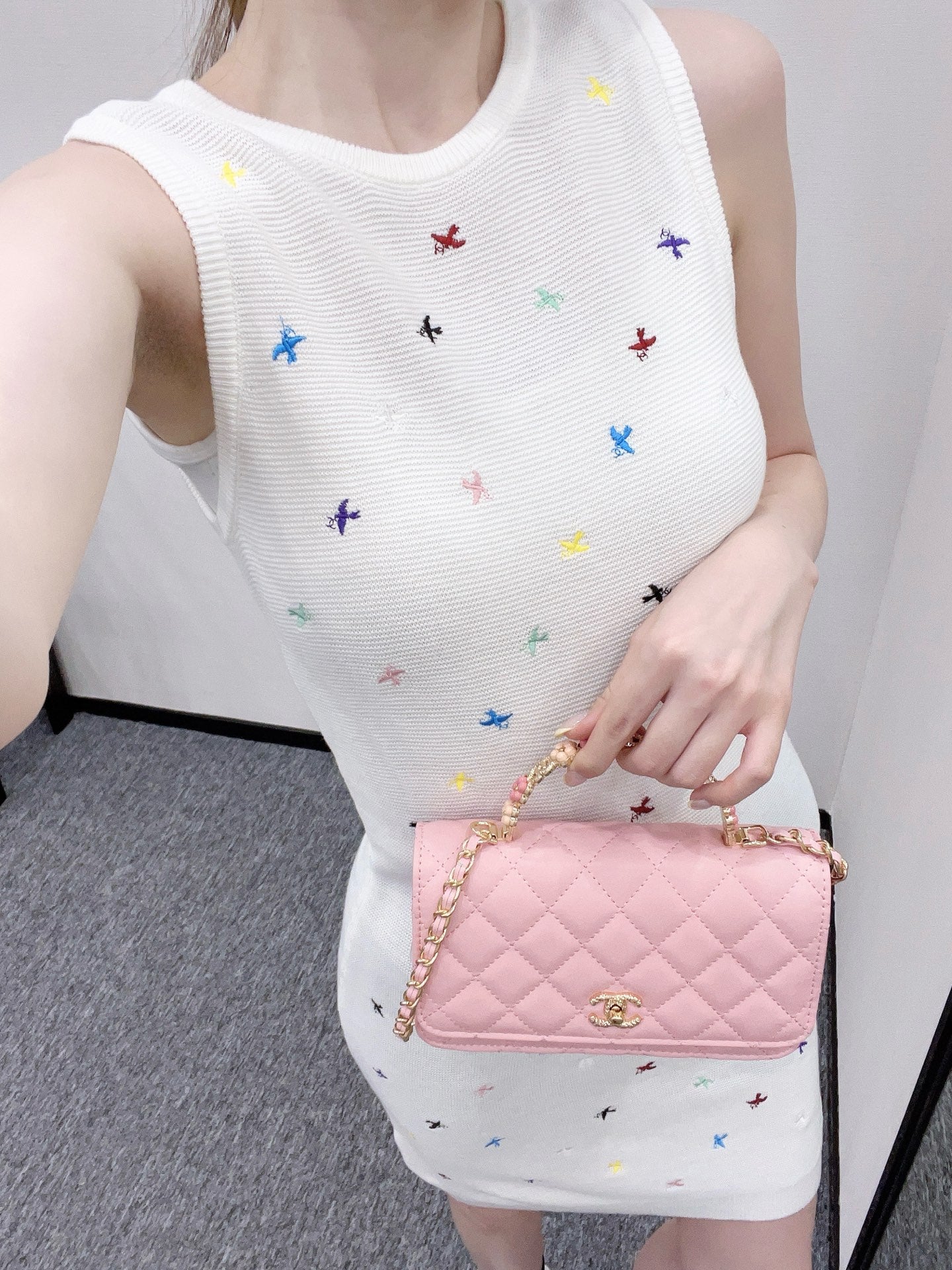 C*♥2025 new product Embroidered vest dress