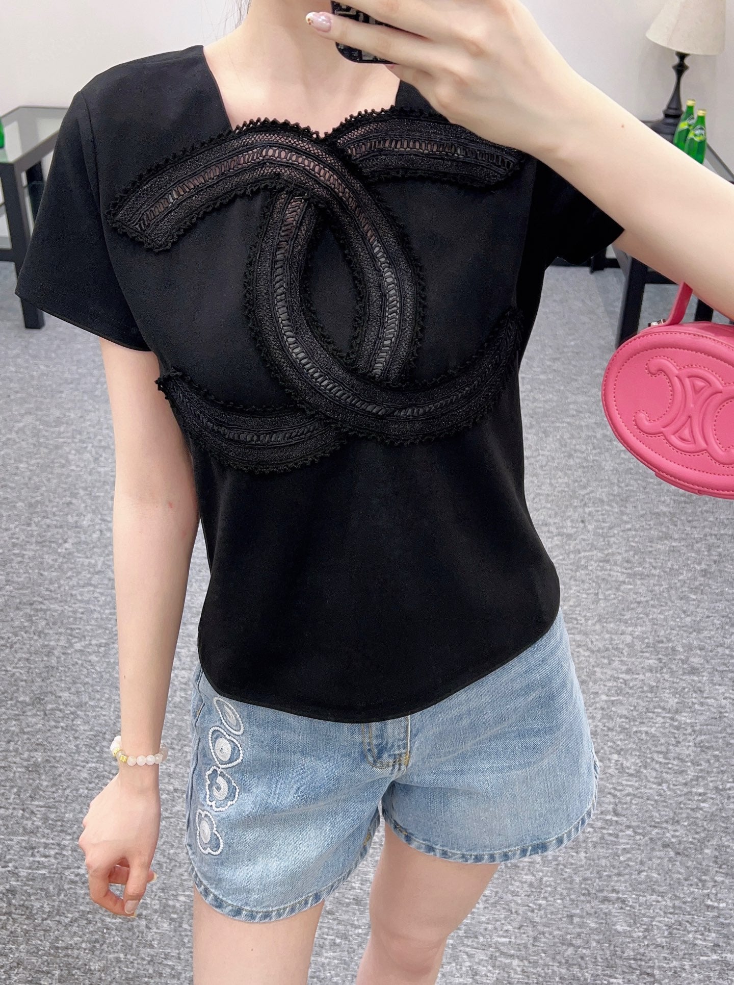 C*♥2025 new product Hollow embroidery