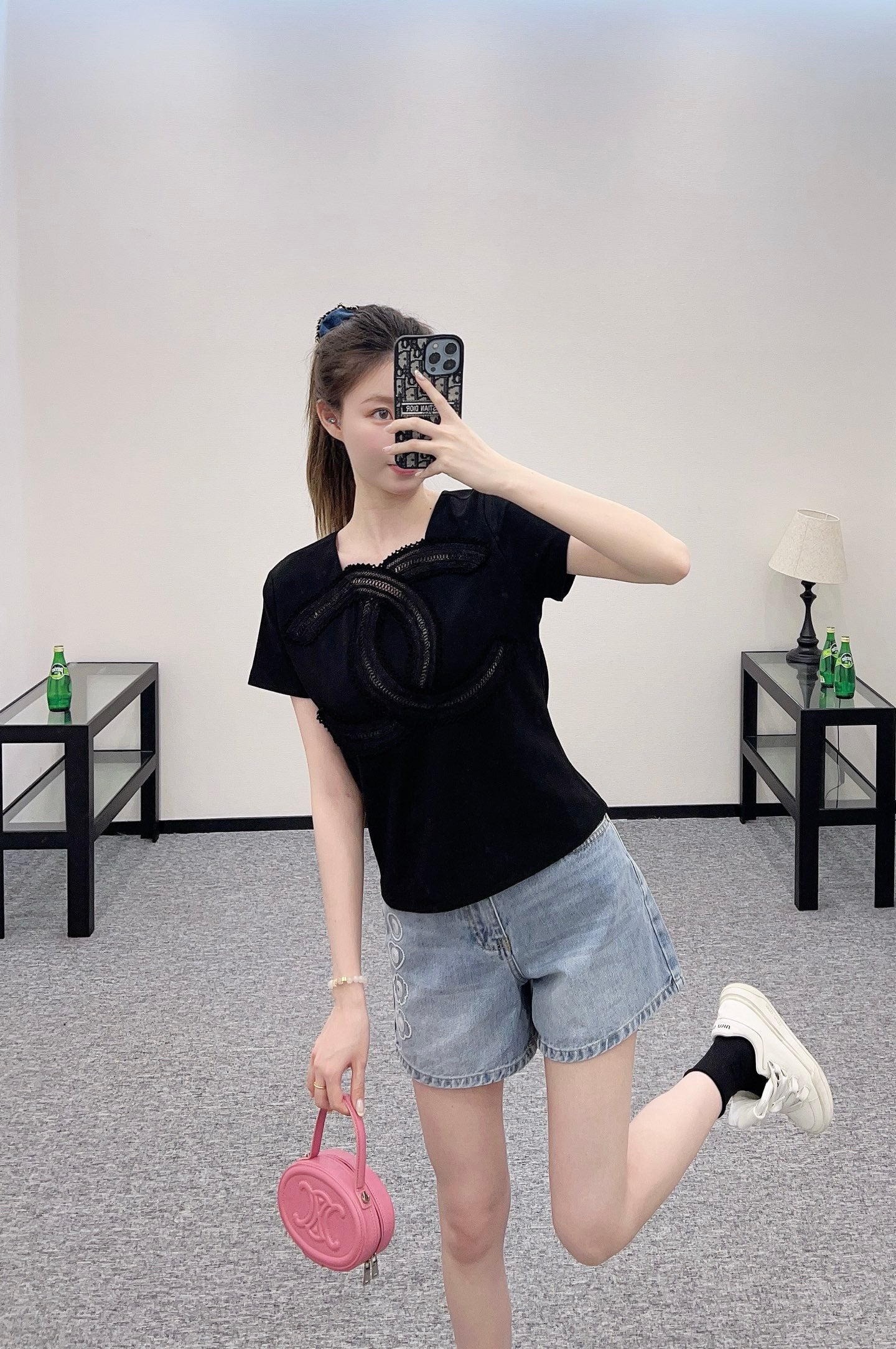 C*♥2025 new products Denim shorts