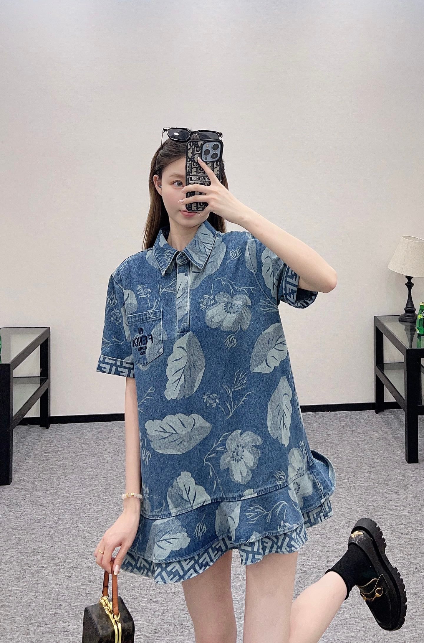 F*♥2025 new products Denim dress