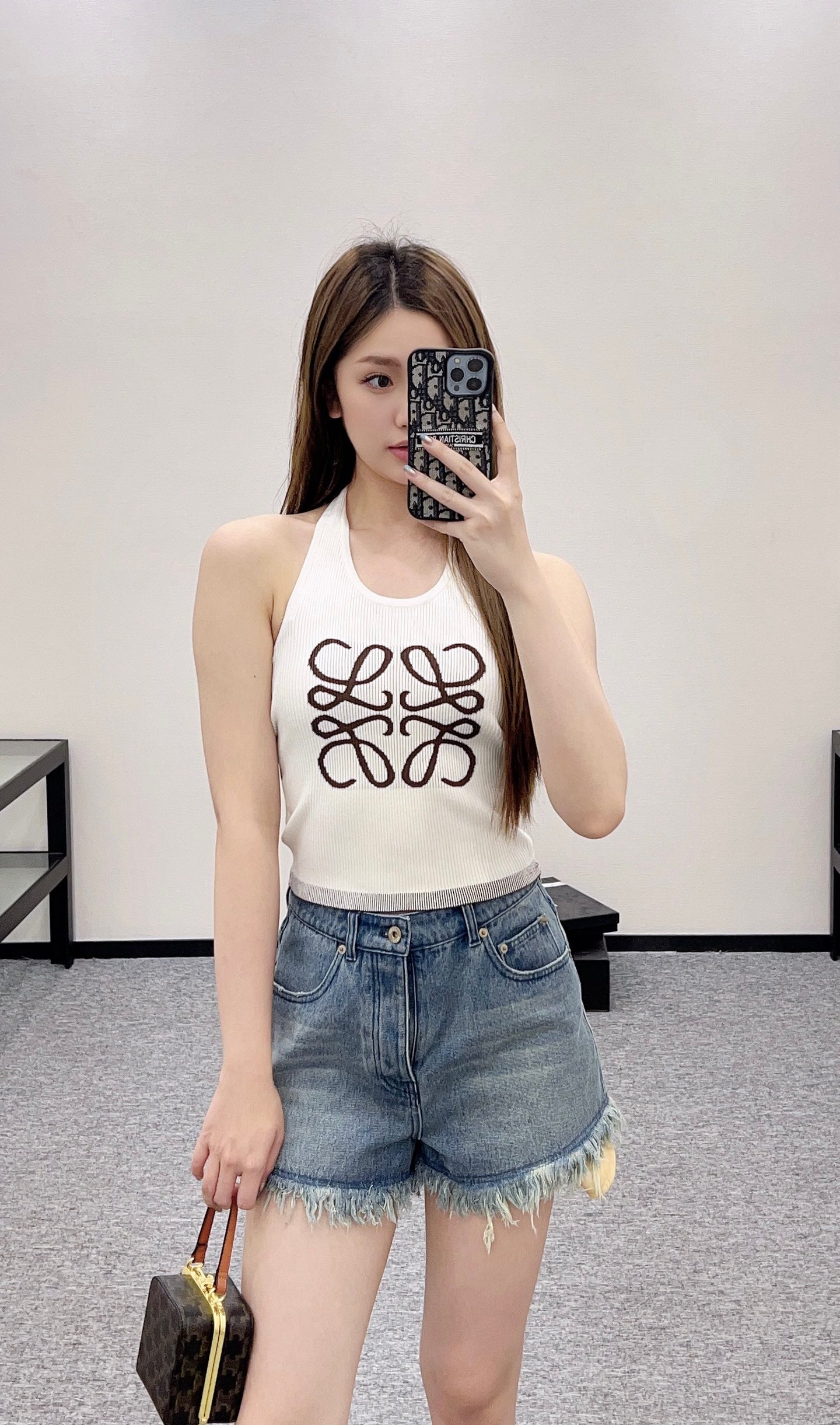 L*♥2025 new product Knitted vest