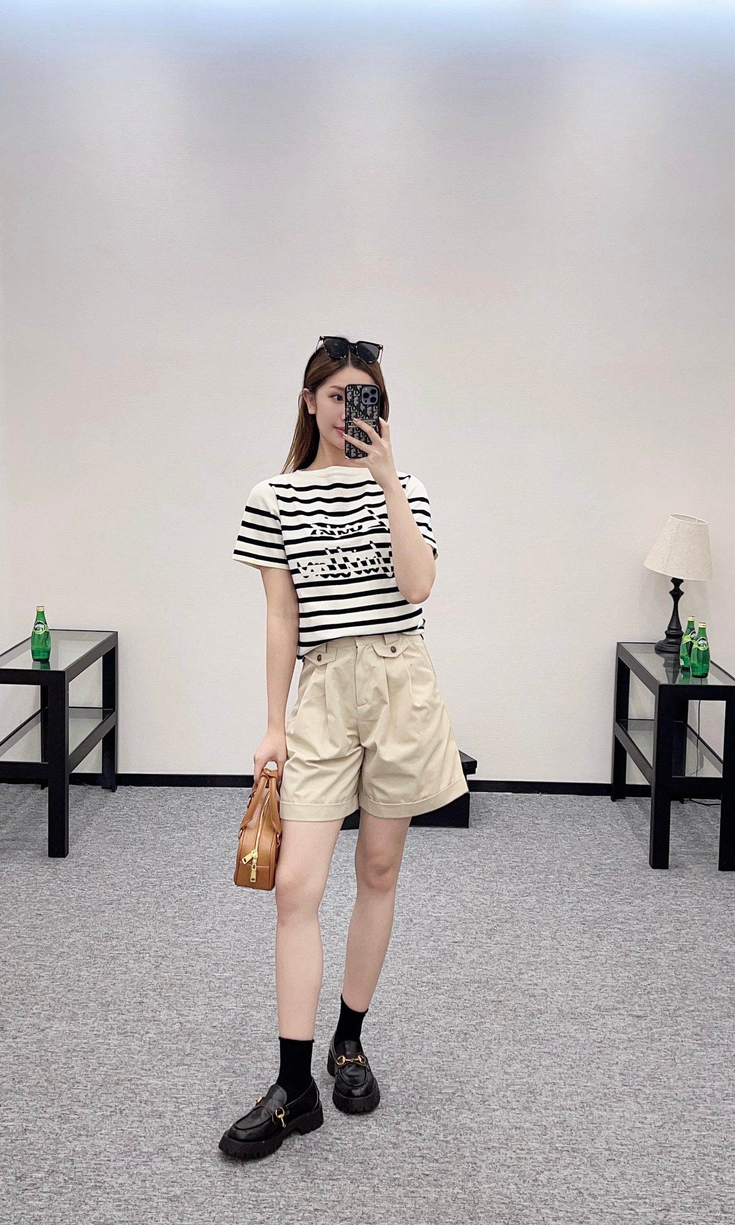 Louis*♥2025 new products Striped knitted top