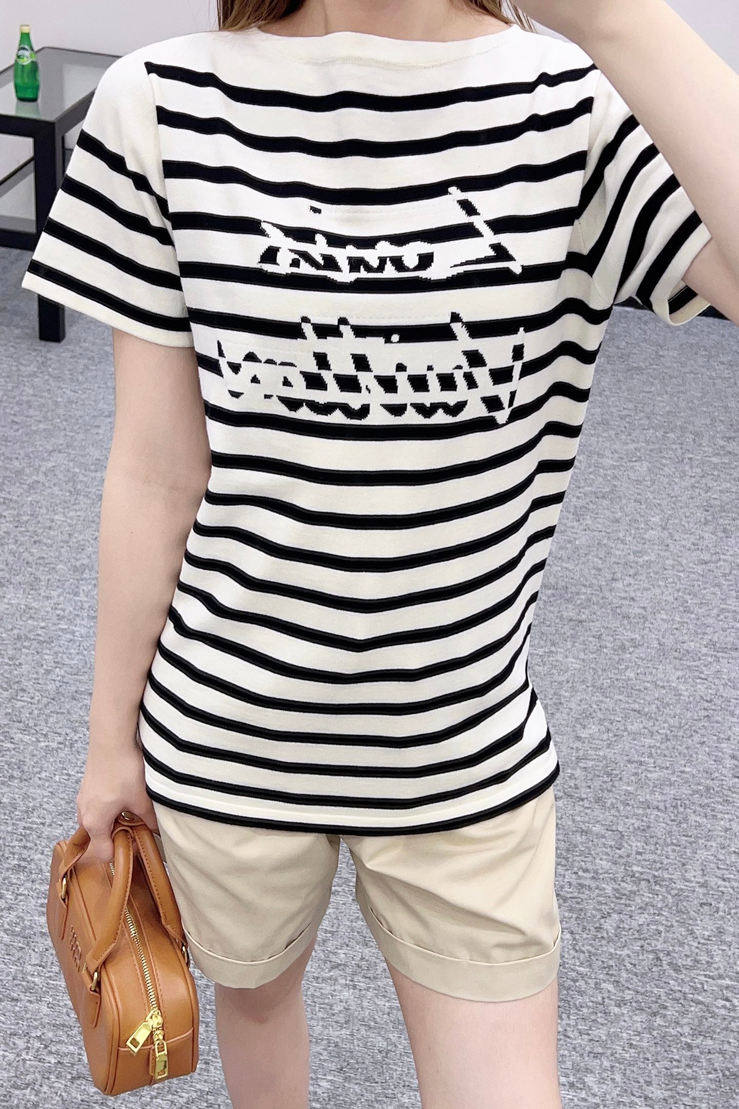 Louis*♥2025 new products Striped knitted top
