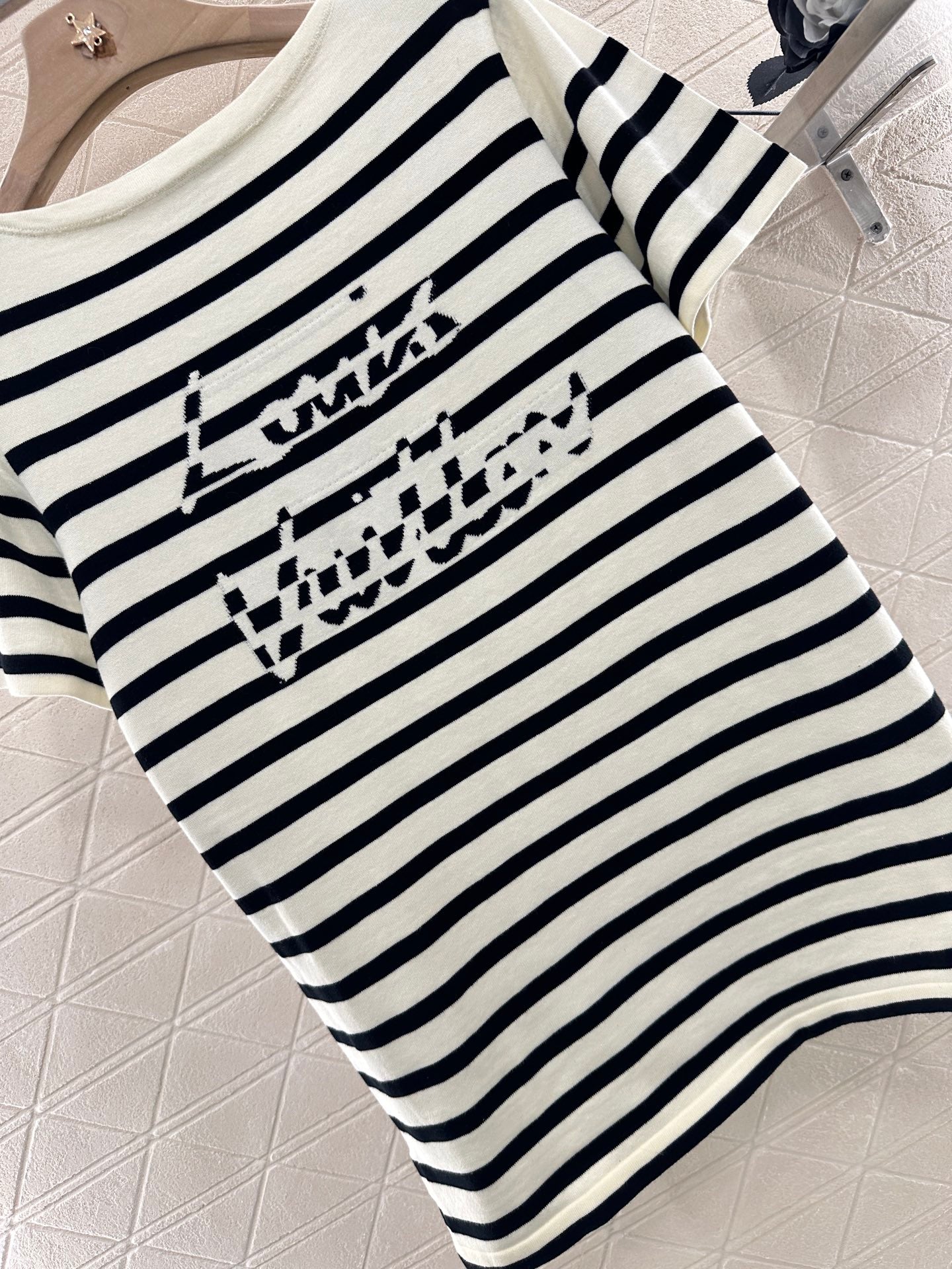 Louis*♥2025 new products Striped knitted top