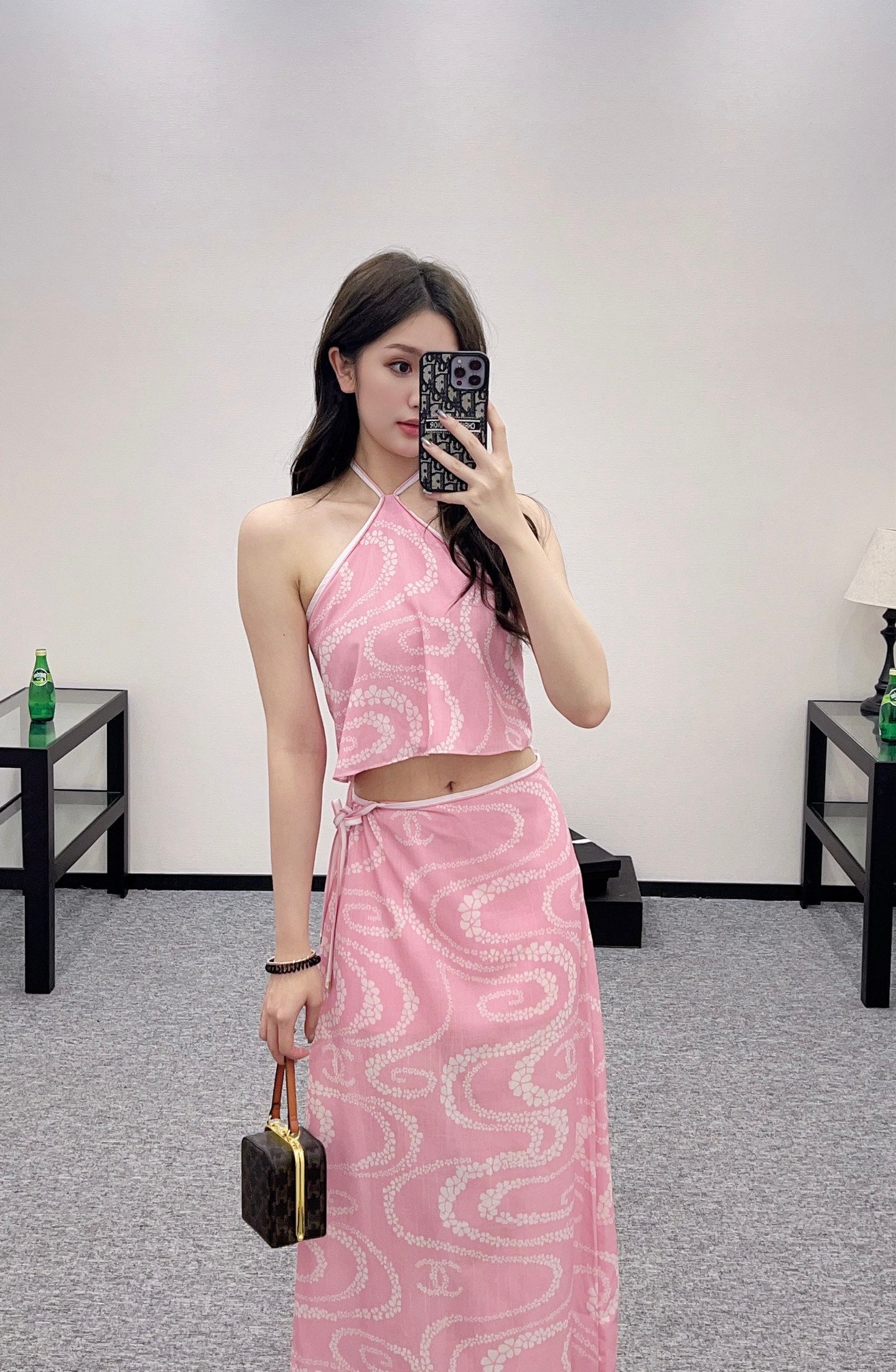 C*♥2025 new product Vest and long skirt set