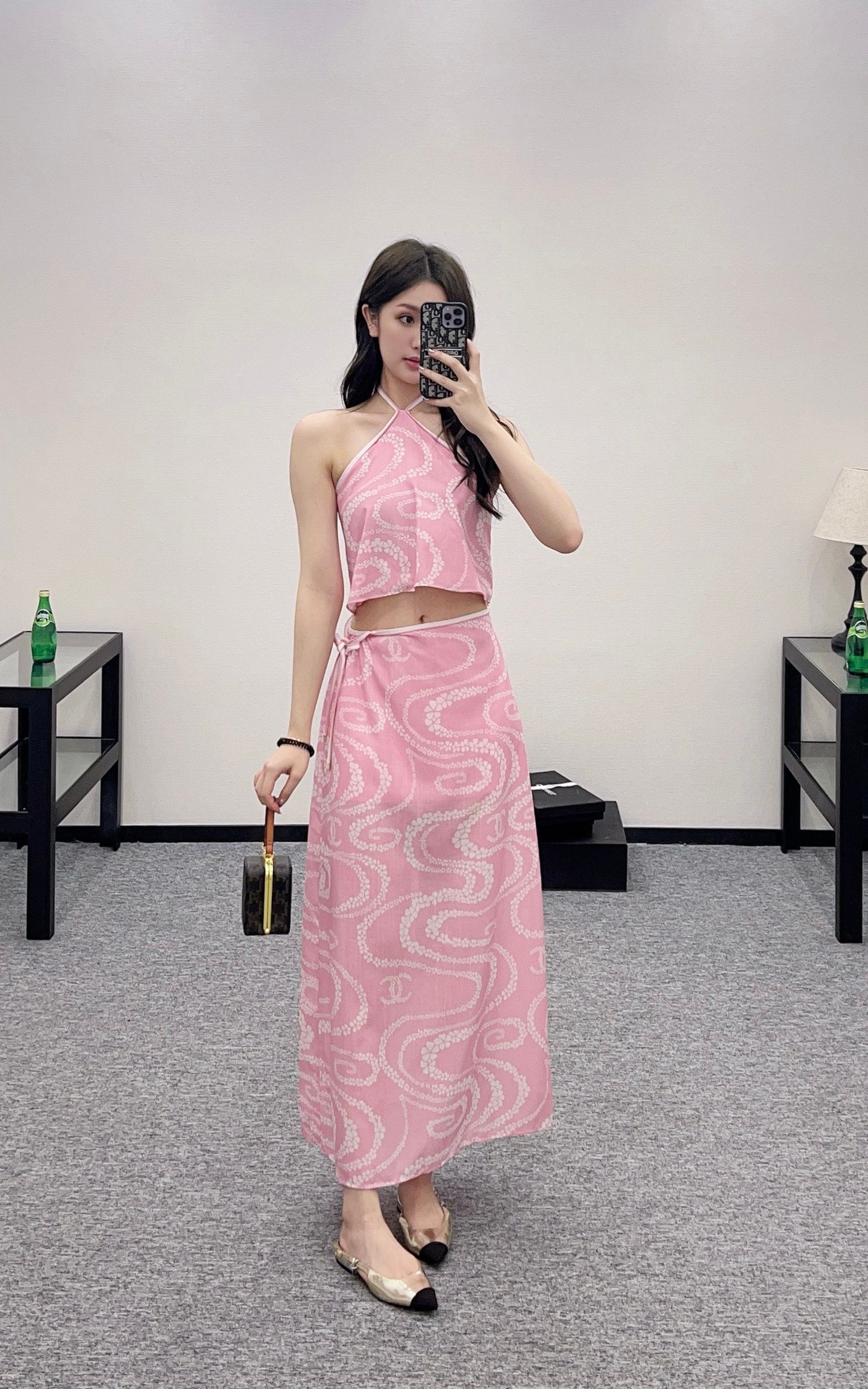 C*♥2025 new product Vest and long skirt set