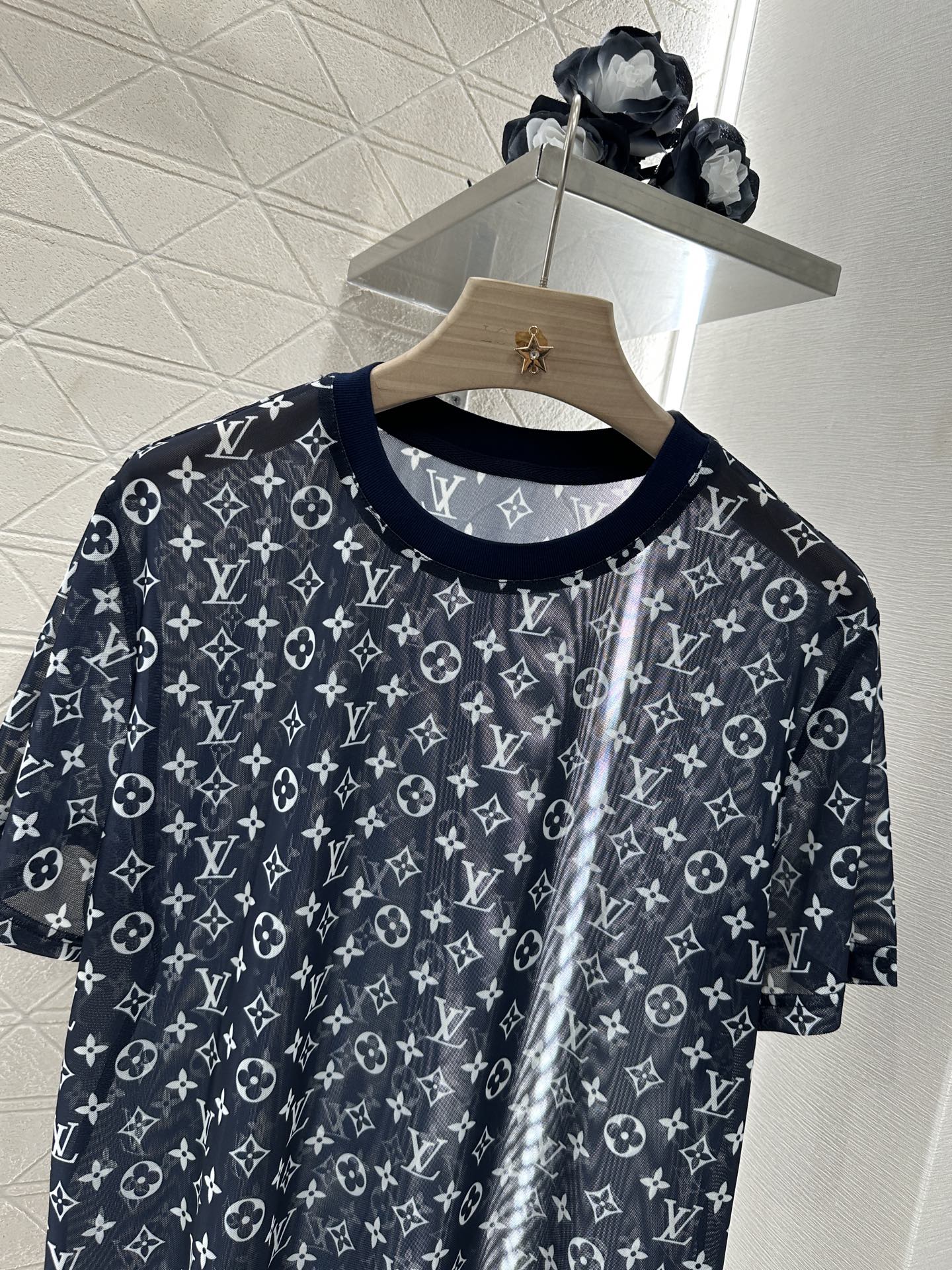 Louis*♥2025 new products Transparent short sleeves