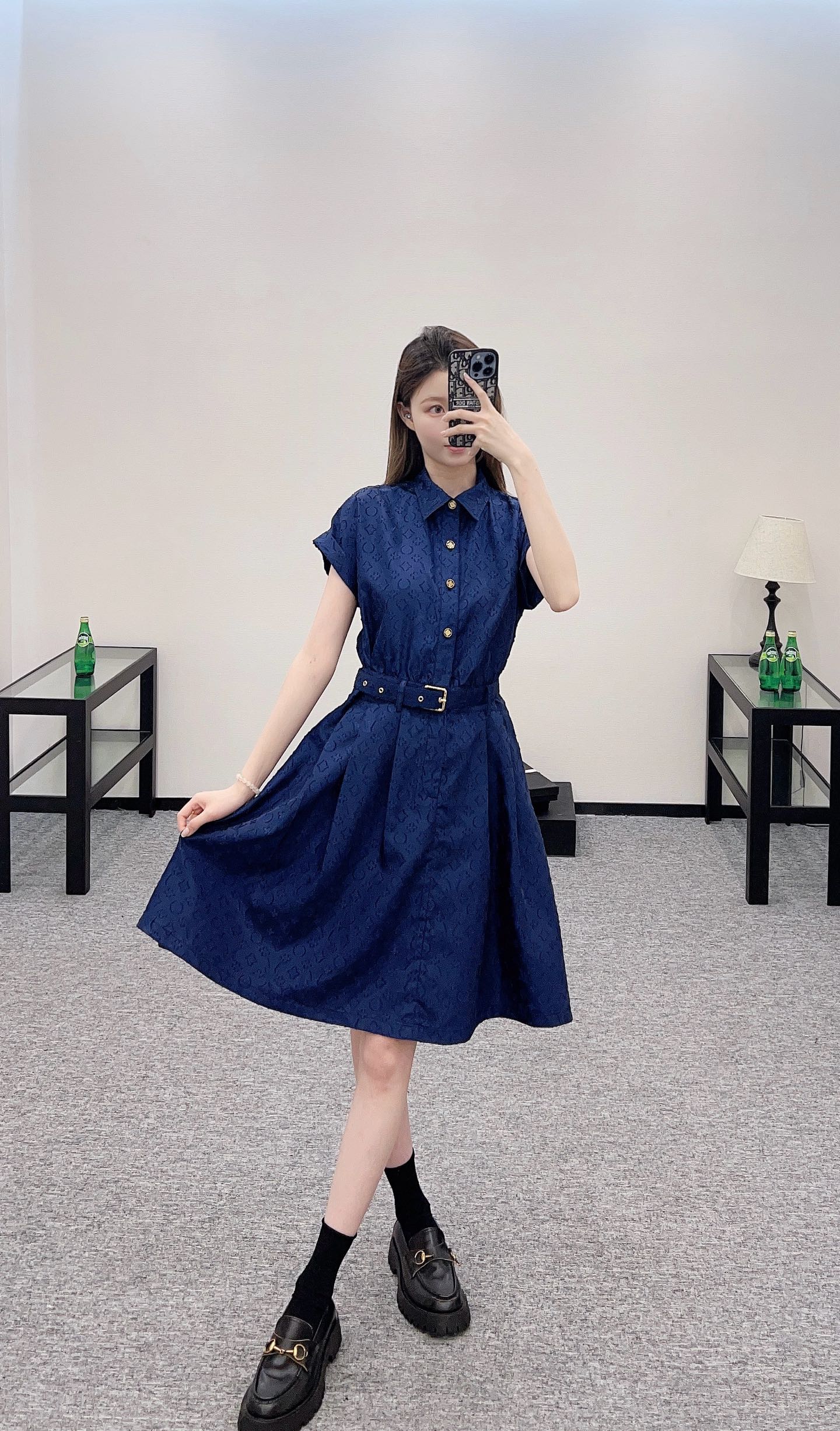 Louis*♥2025 new products Belt dress
