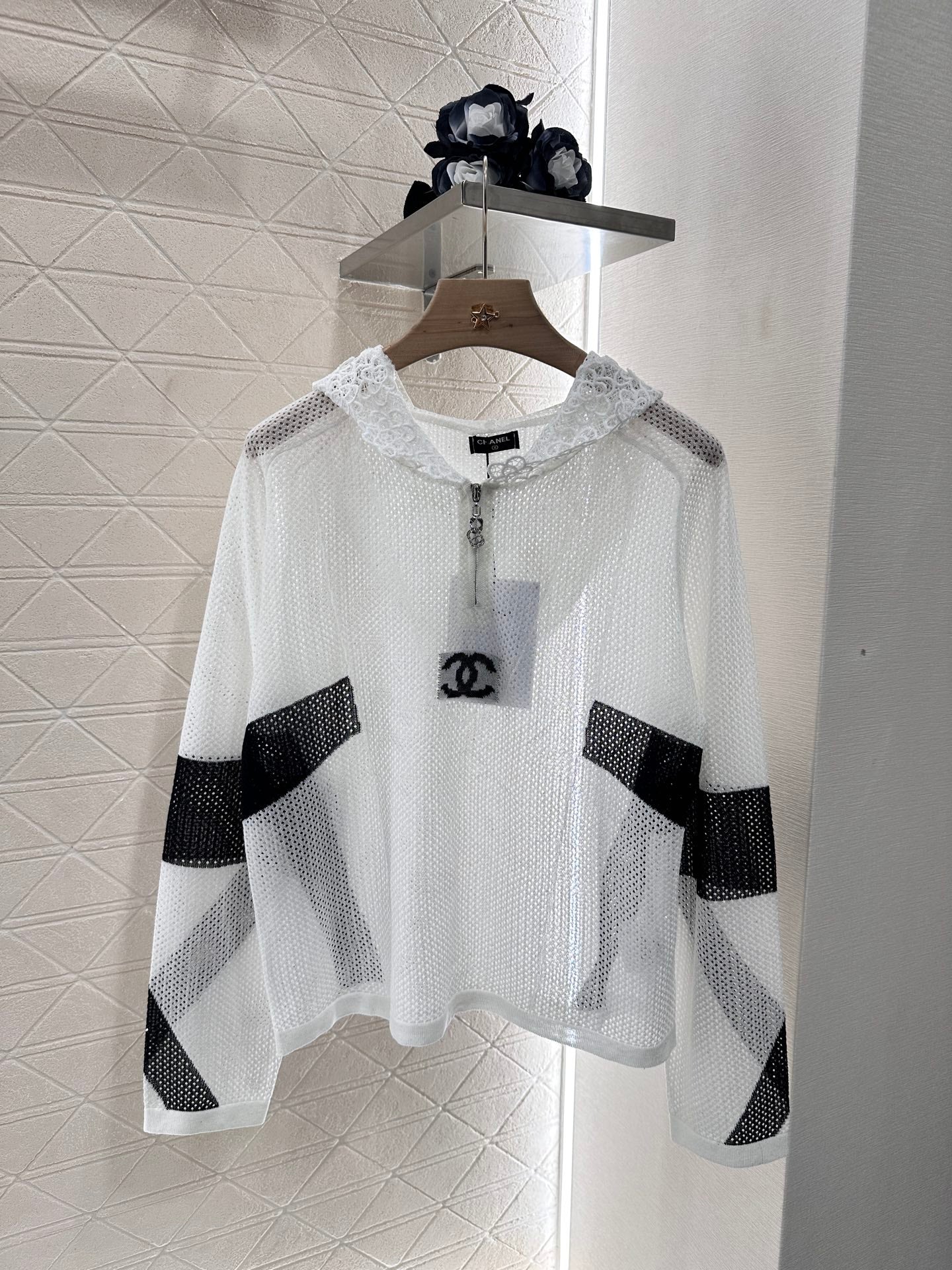C*♥2025 new product Hollow knitted long sleeves