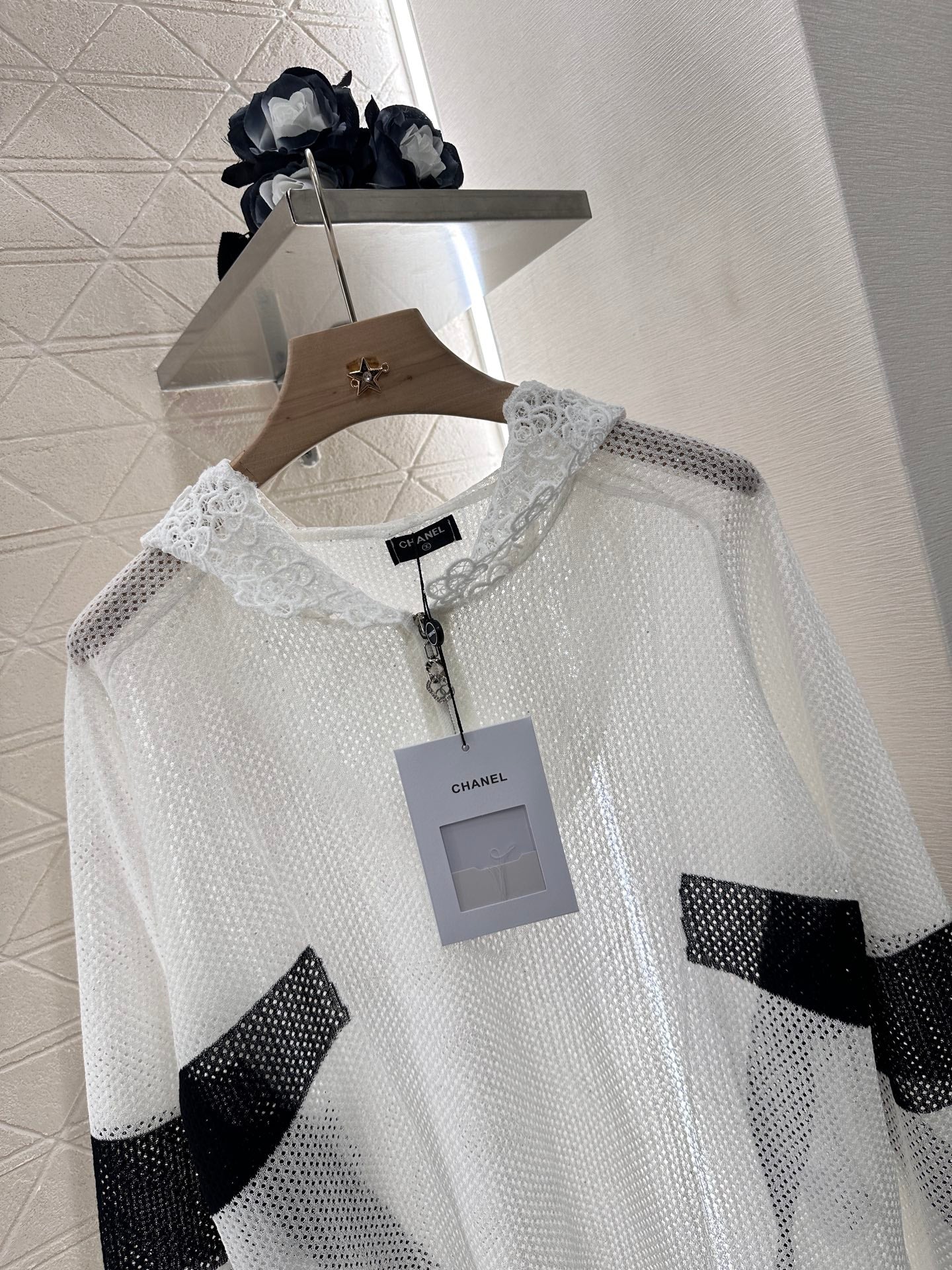 C*♥2025 new product Hollow knitted long sleeves