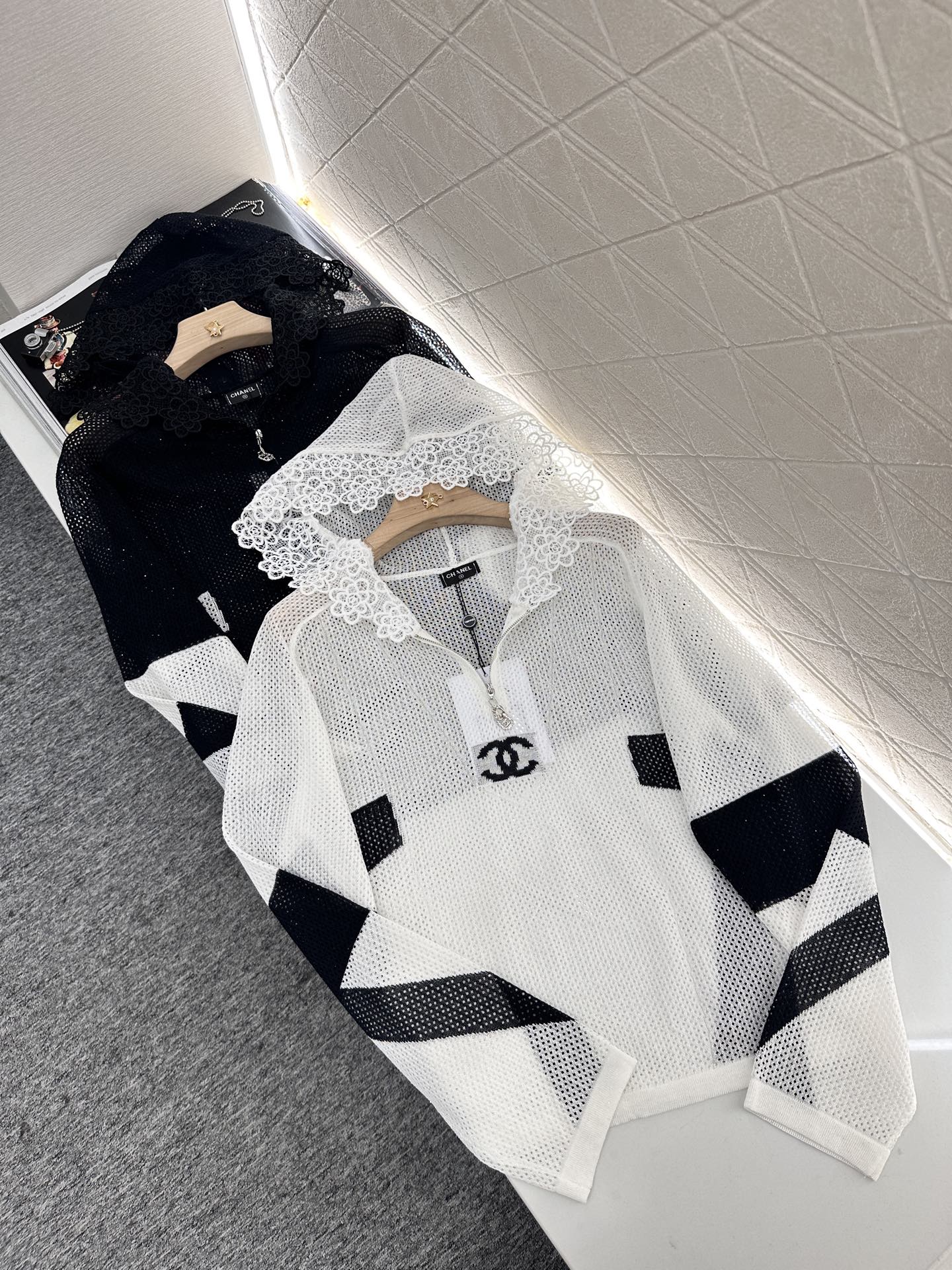 C*♥2025 new product Hollow knitted long sleeves