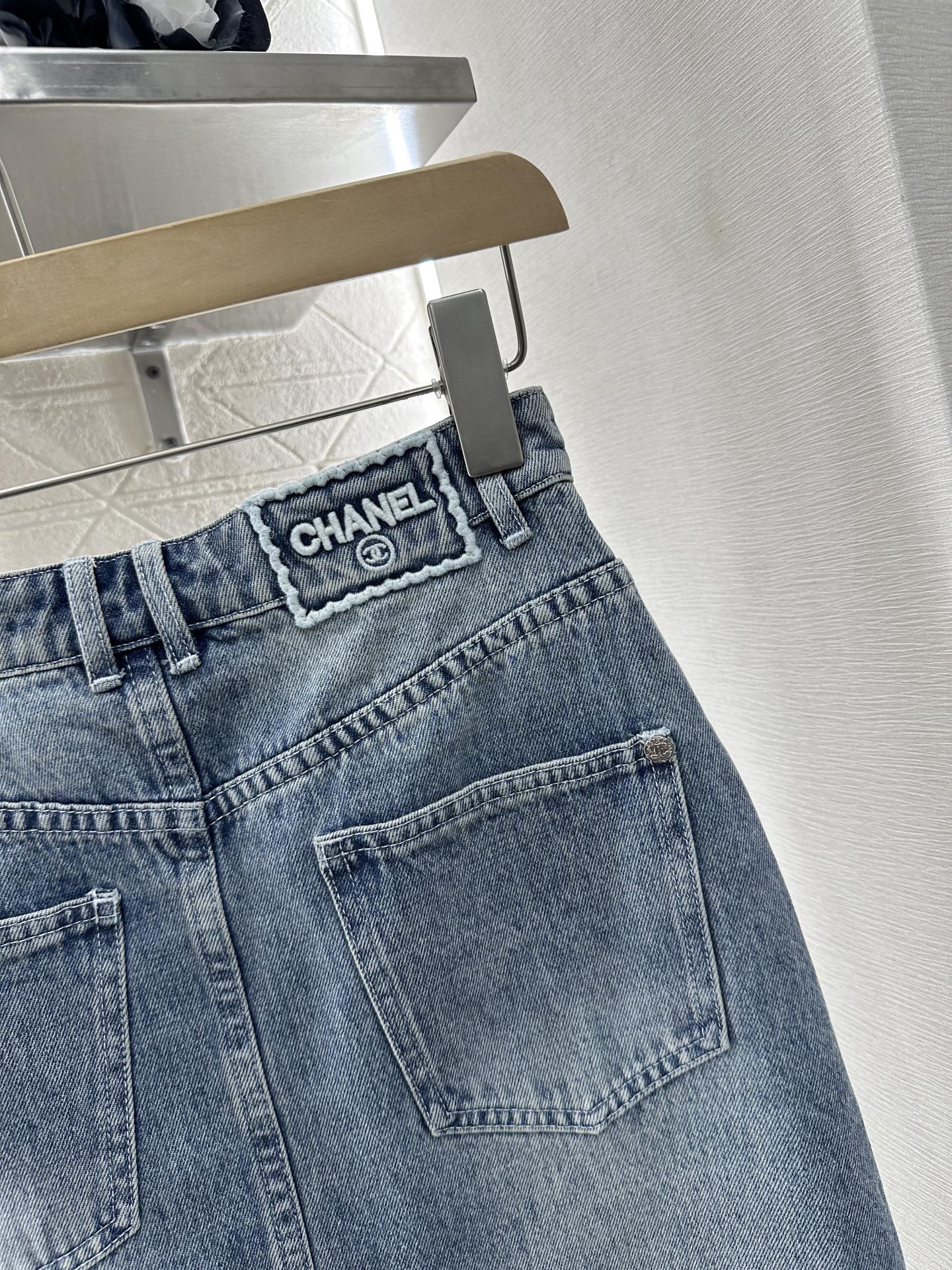 C*♥2025 new product Denim long skirt