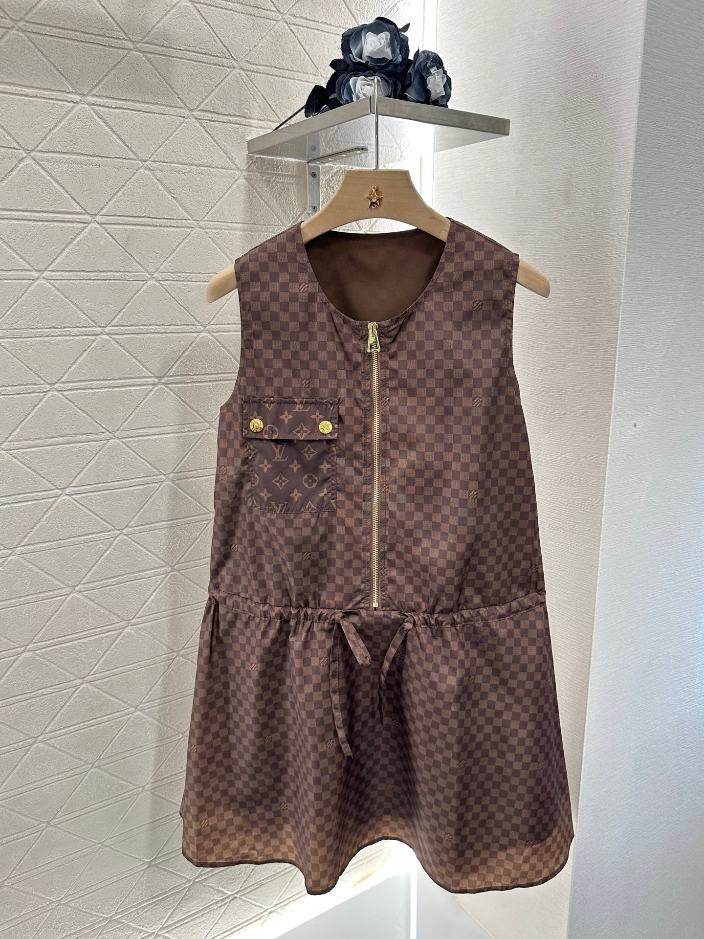 Louis *♥2025 new product Zipper vest dress