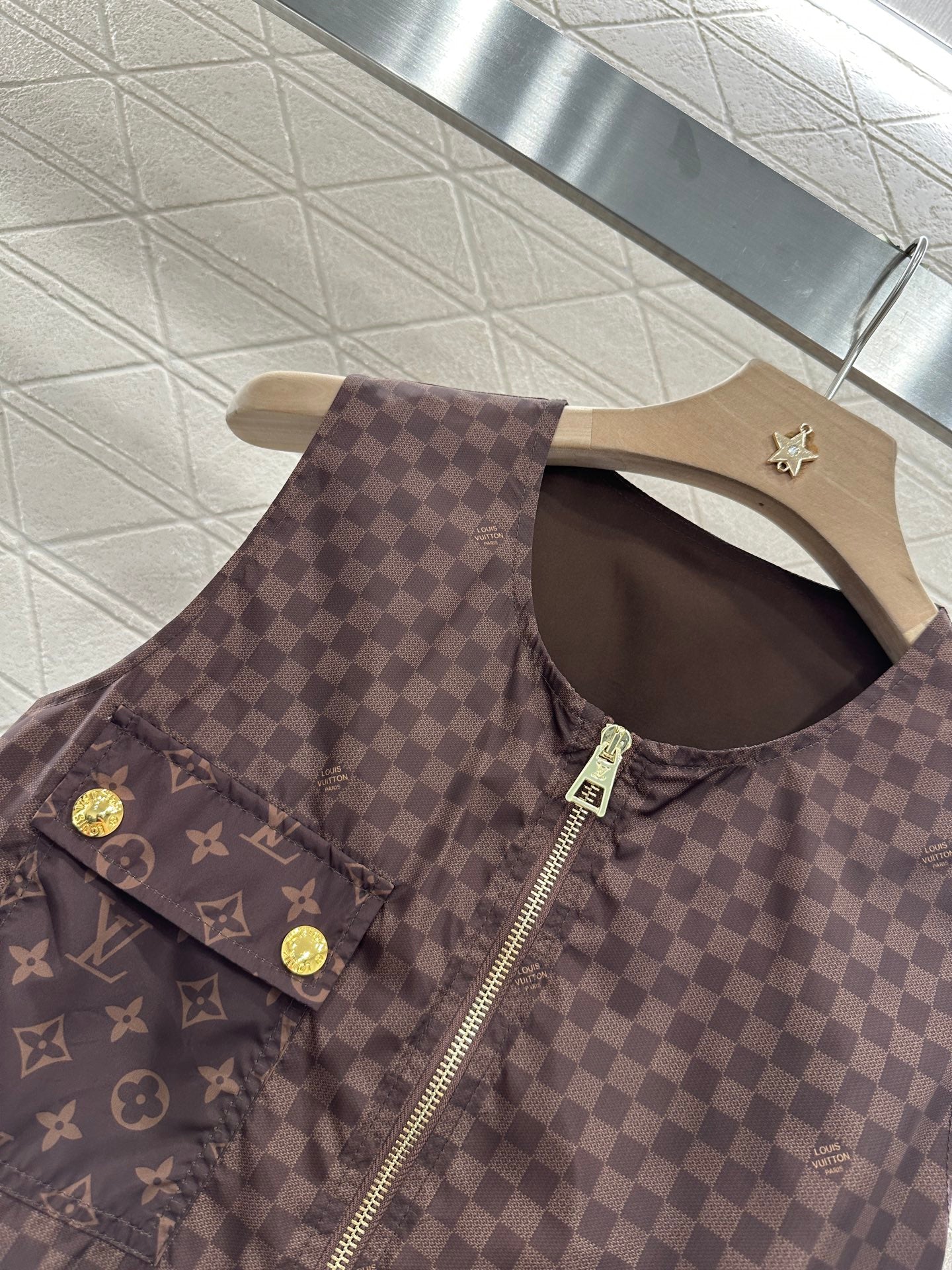 Louis *♥2025 new product Zipper vest dress