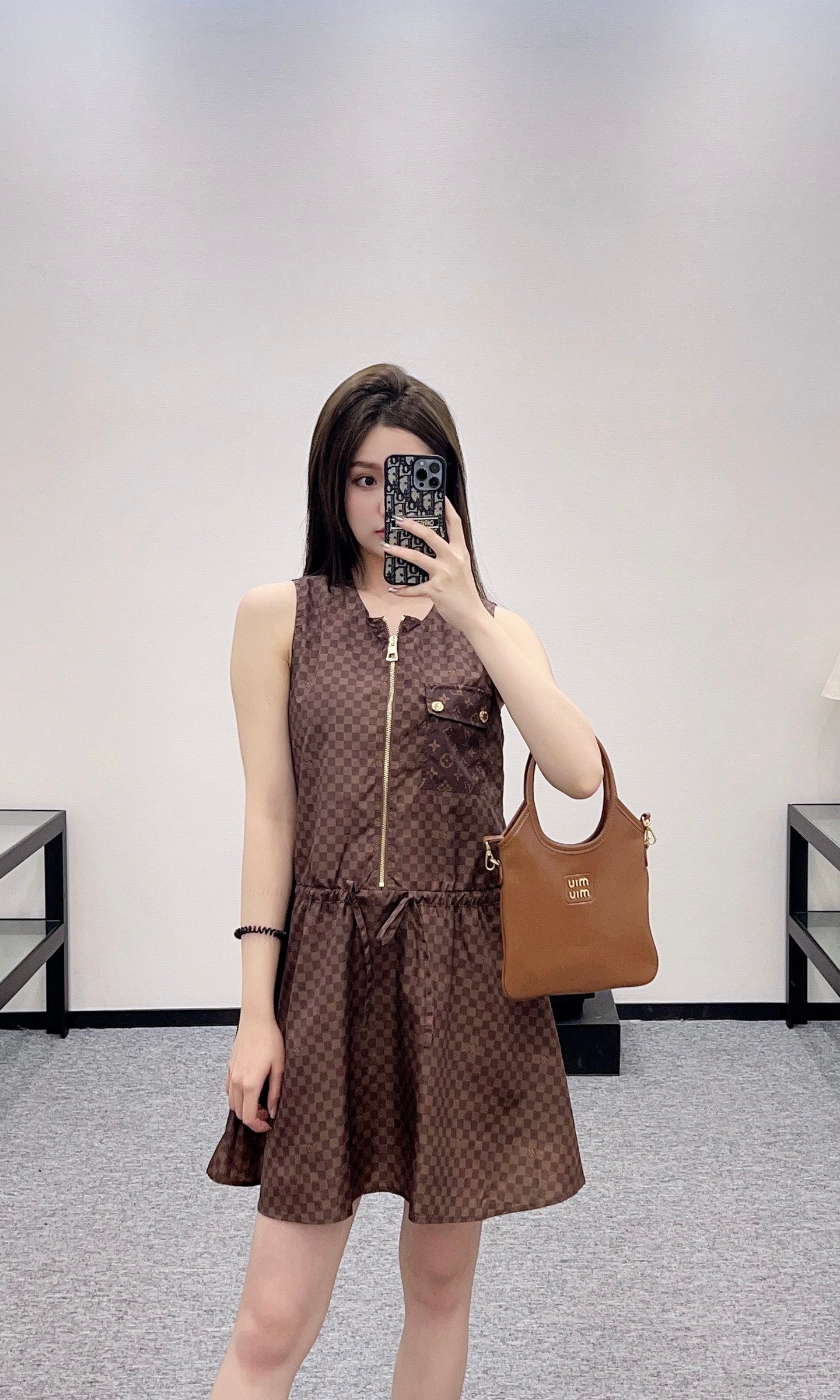 Louis *♥2025 new product Zipper vest dress