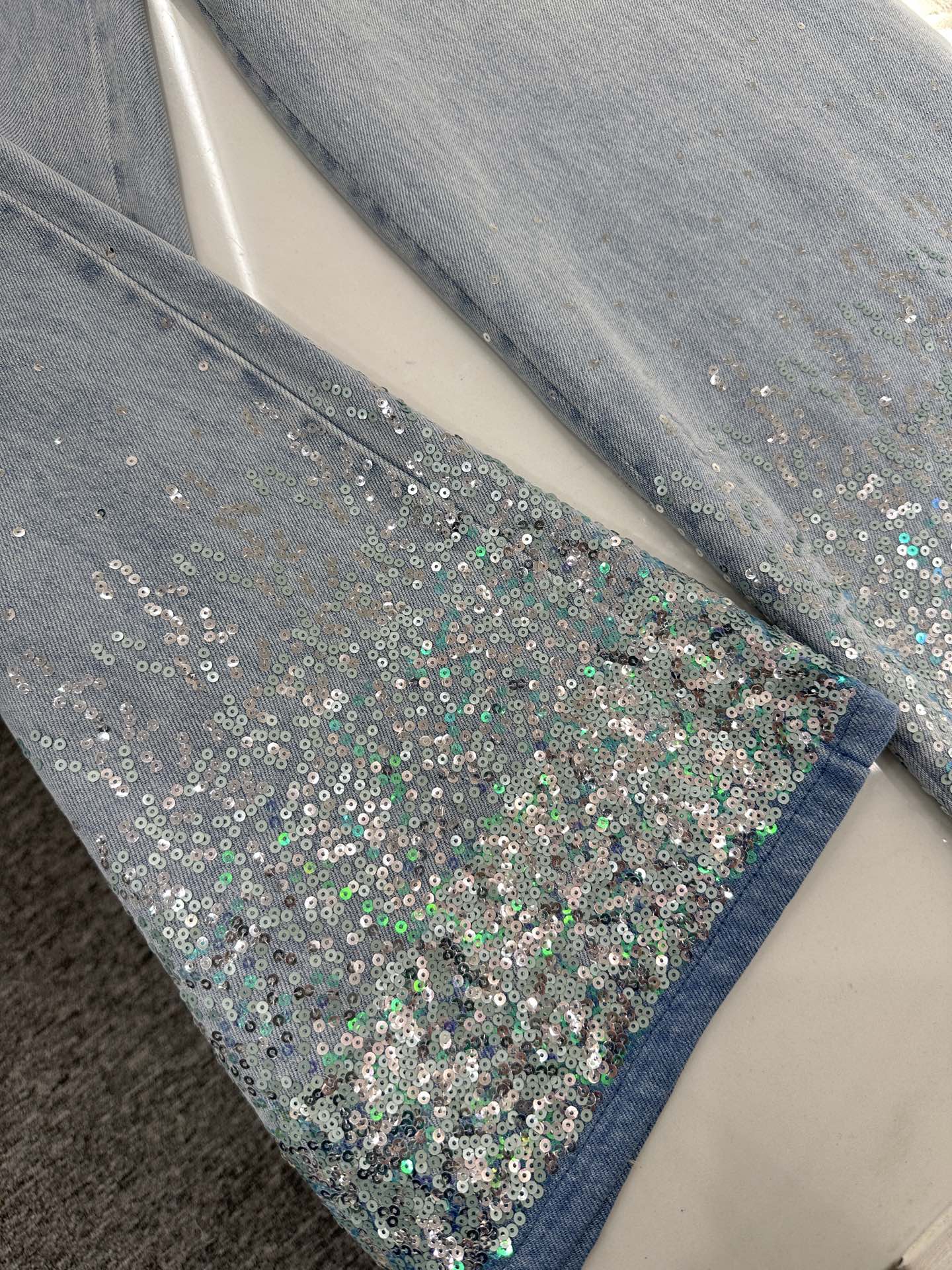 C*♥2025 new products Sequin jeans