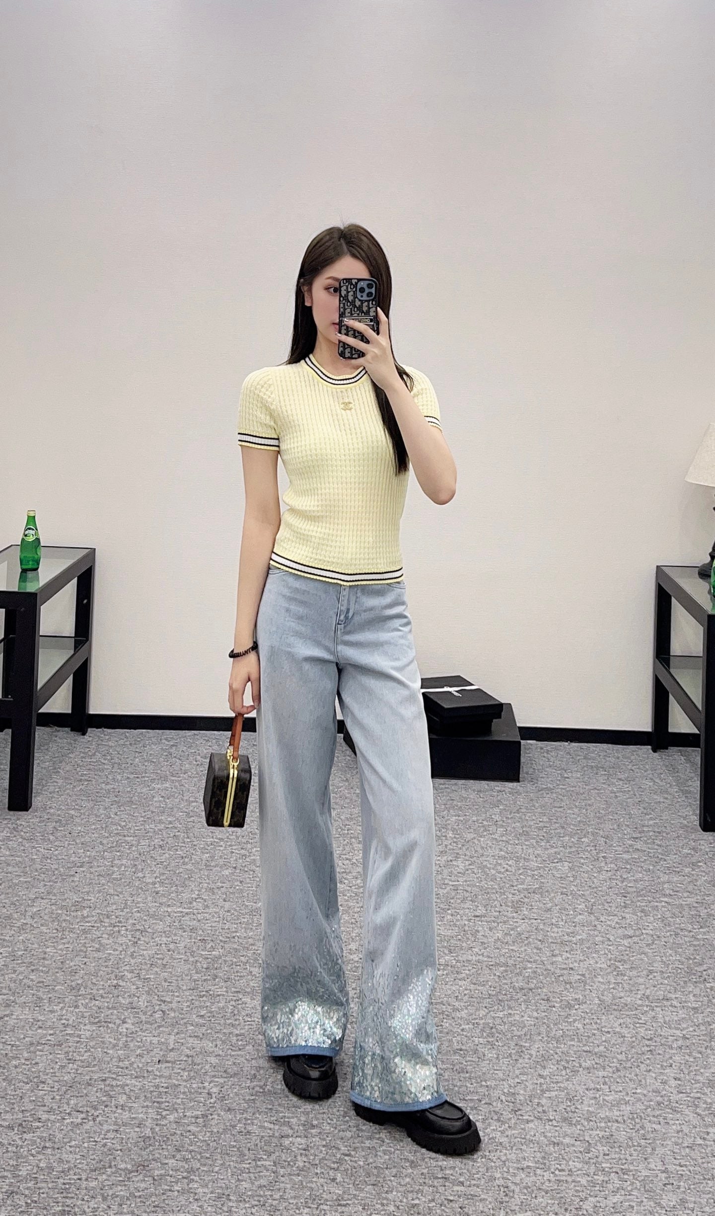 C*♥2025 new products Sequin jeans