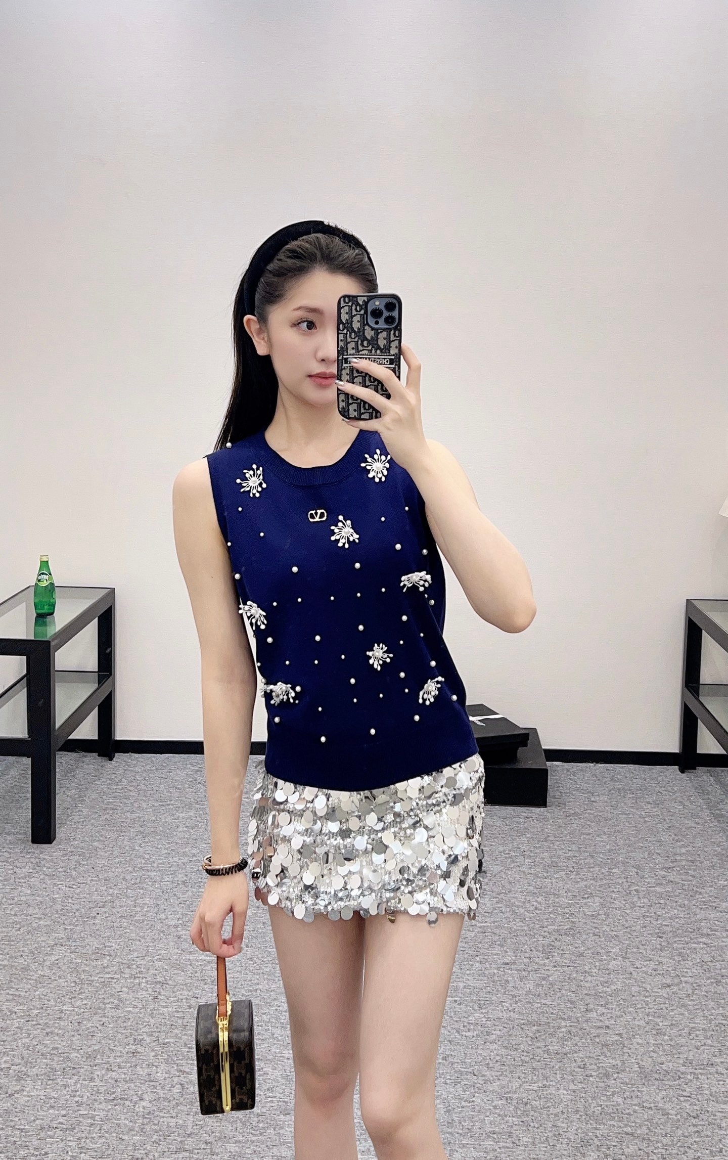 V*♥2025 new product Beaded vest