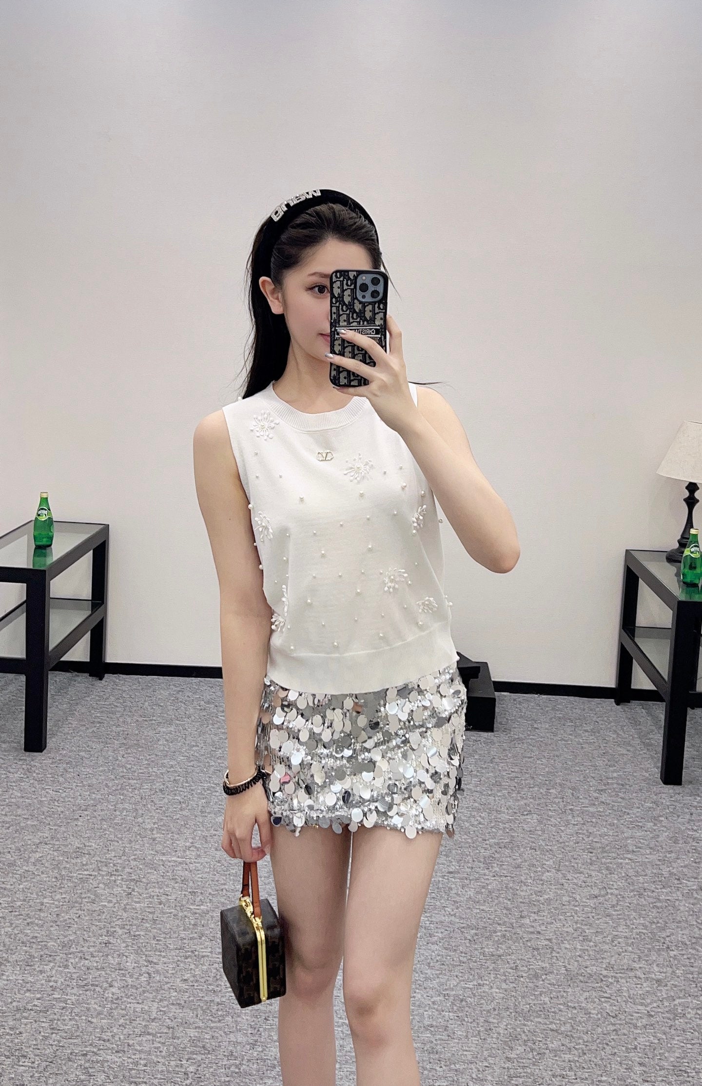 V*♥2025 new product Beaded vest
