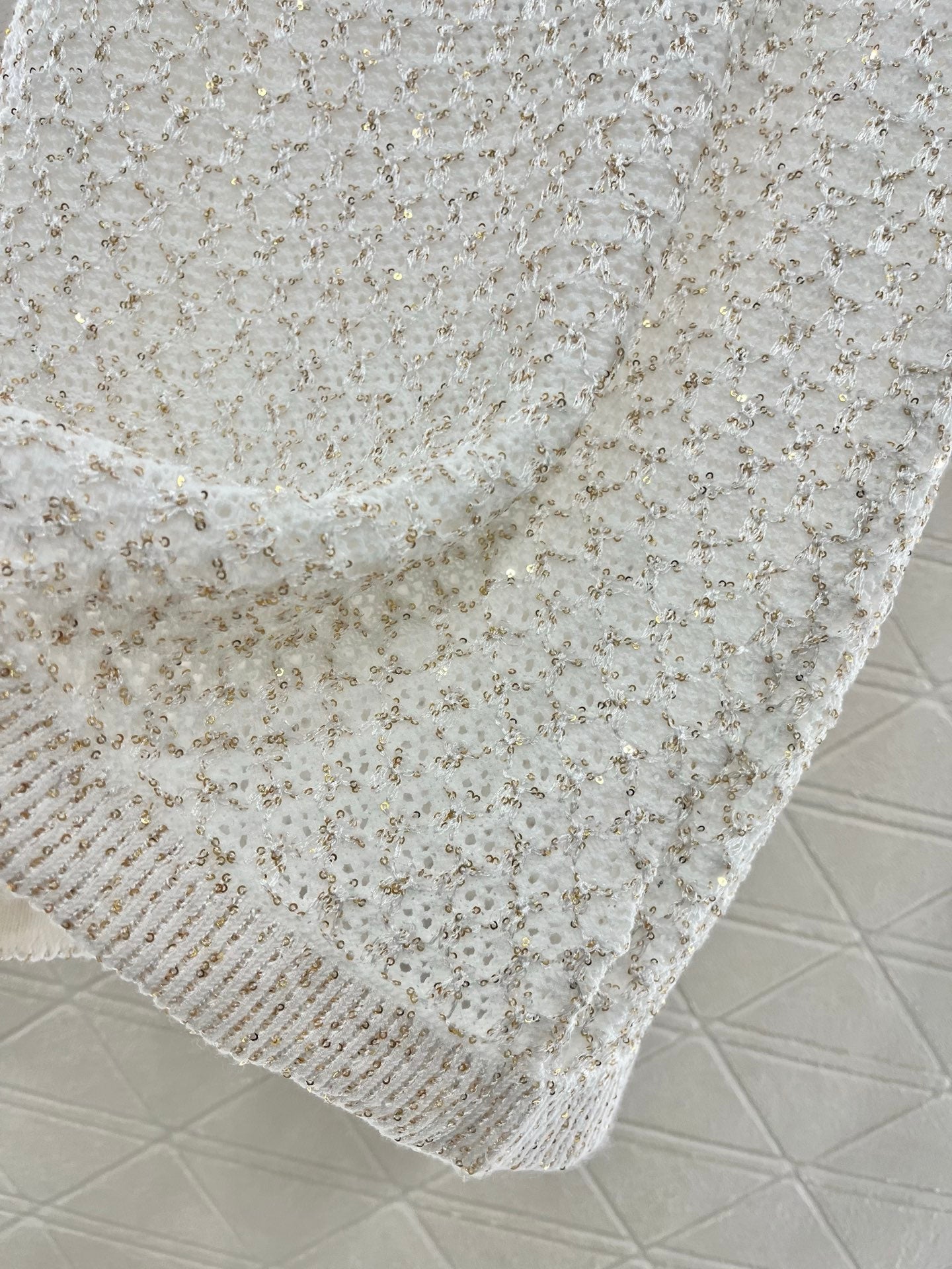 C*♥2025 new product Sequined hollow vest