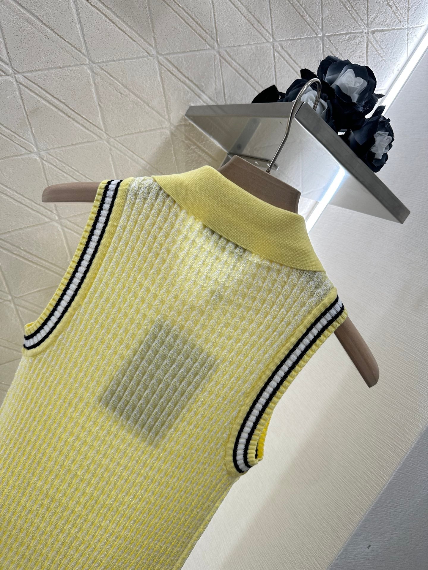 C*♥2025 new product Lapel knitted vest