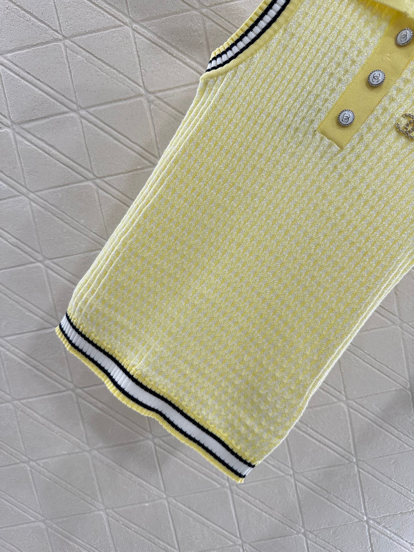 C*♥2025 new product Lapel knitted vest
