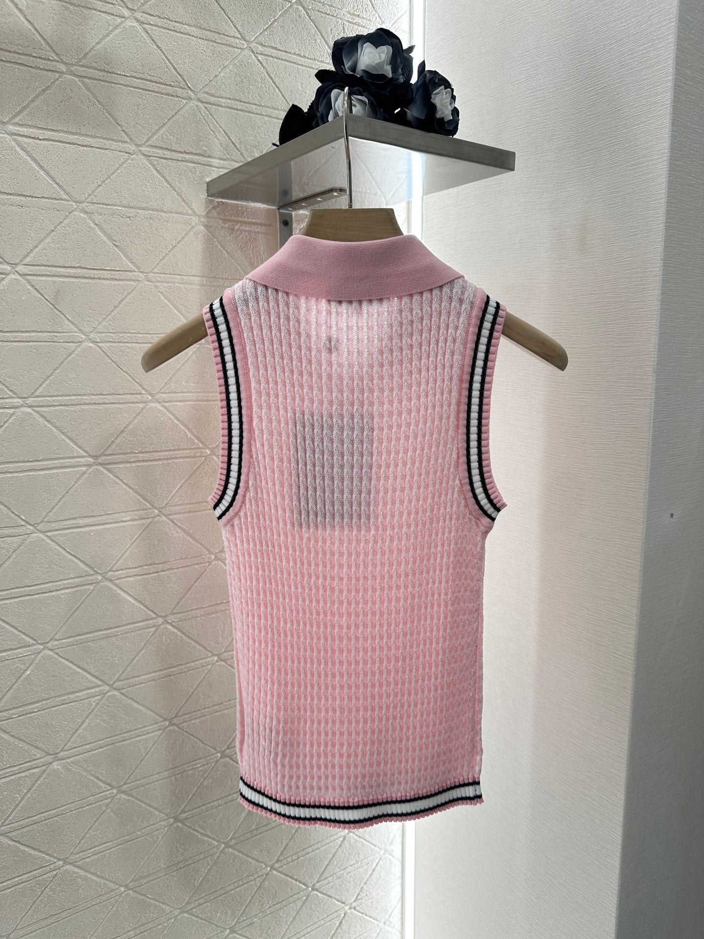 C*♥2025 new product Lapel knitted vest