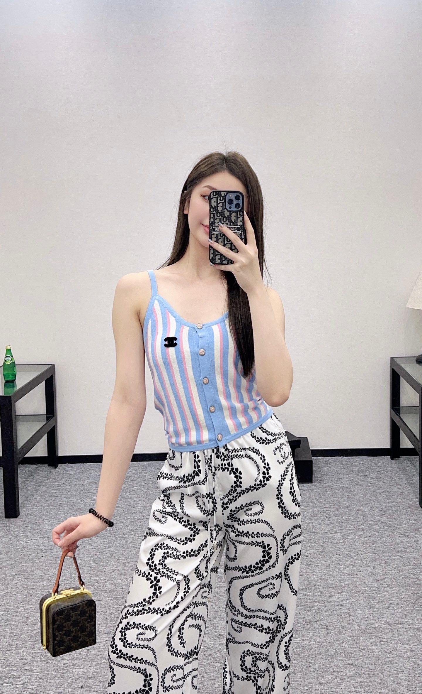 C*♥2025 new product Striped camisole