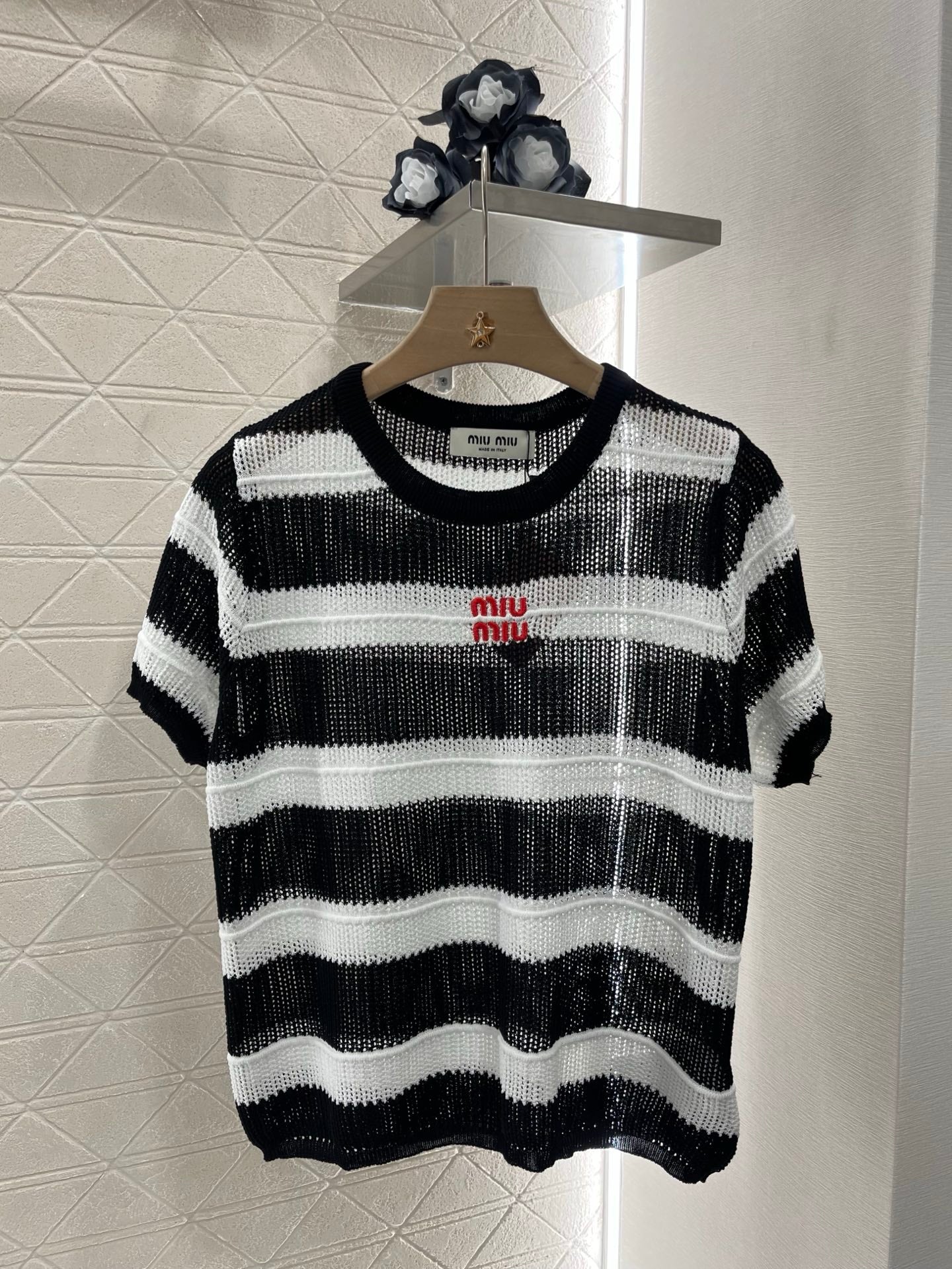 Mi*mi*♥2025 new products Embroidered short sleeves