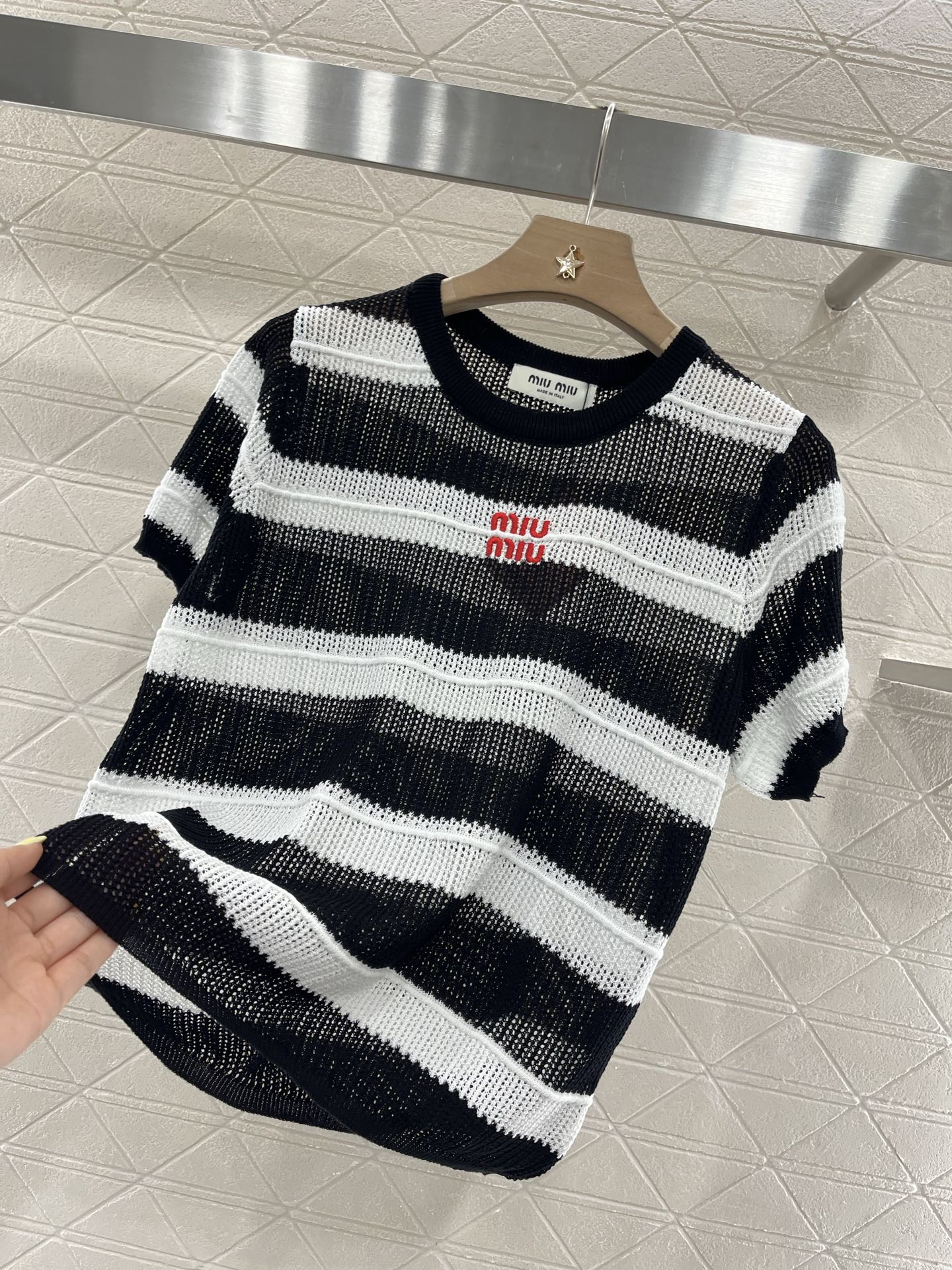 Mi*mi*♥2025 new products Embroidered short sleeves