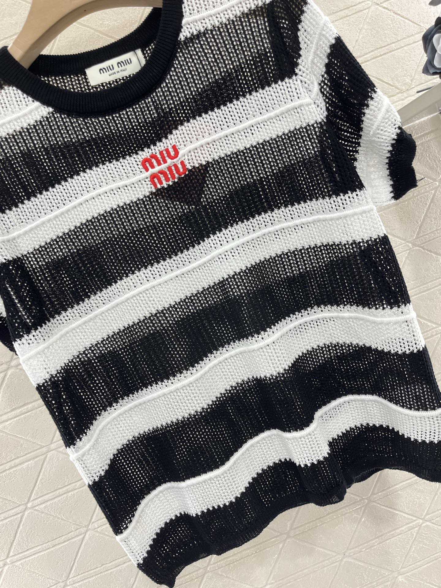 Mi*mi*♥2025 new products Embroidered short sleeves