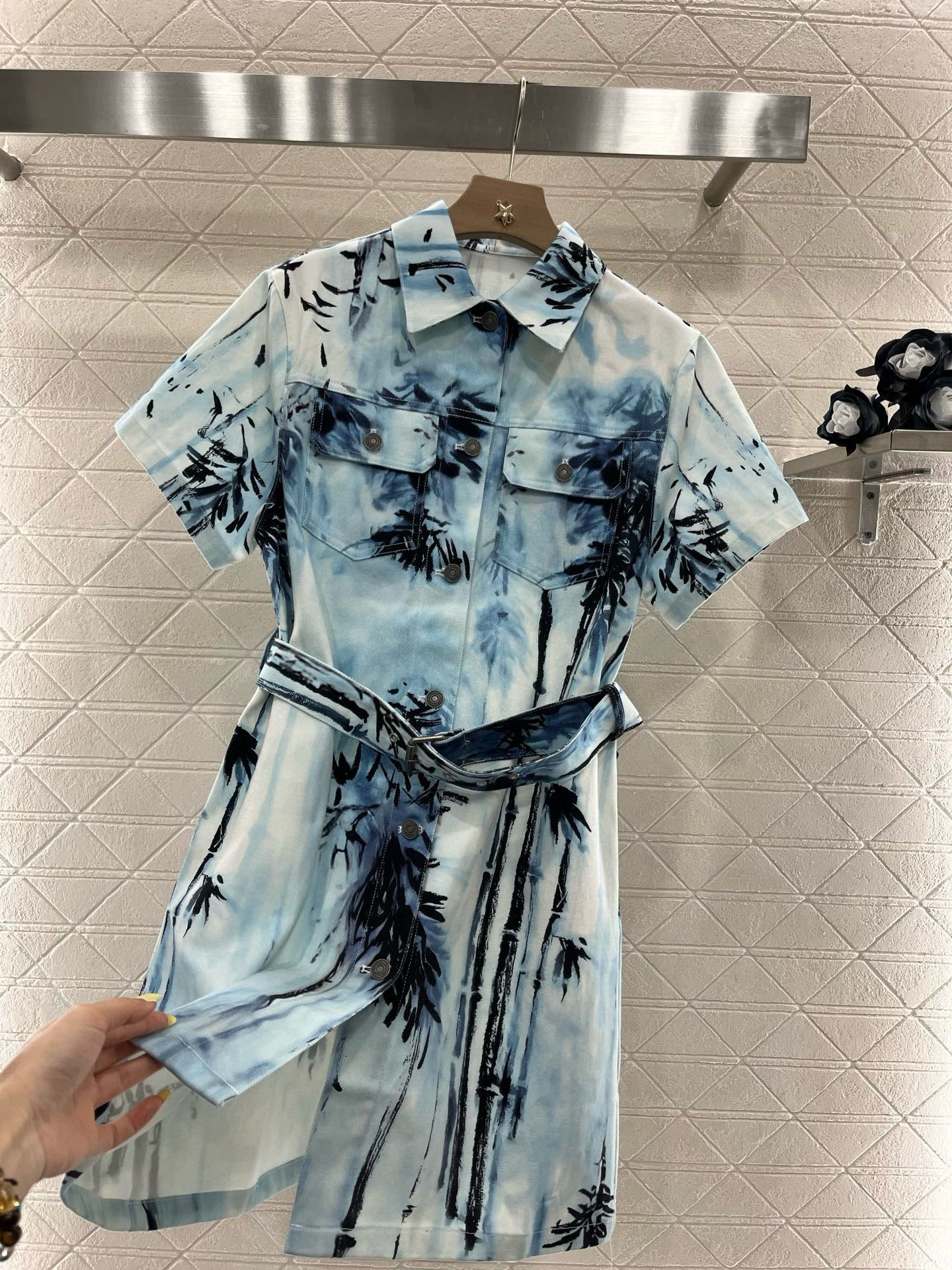 D*♥2025 new products Denim dress