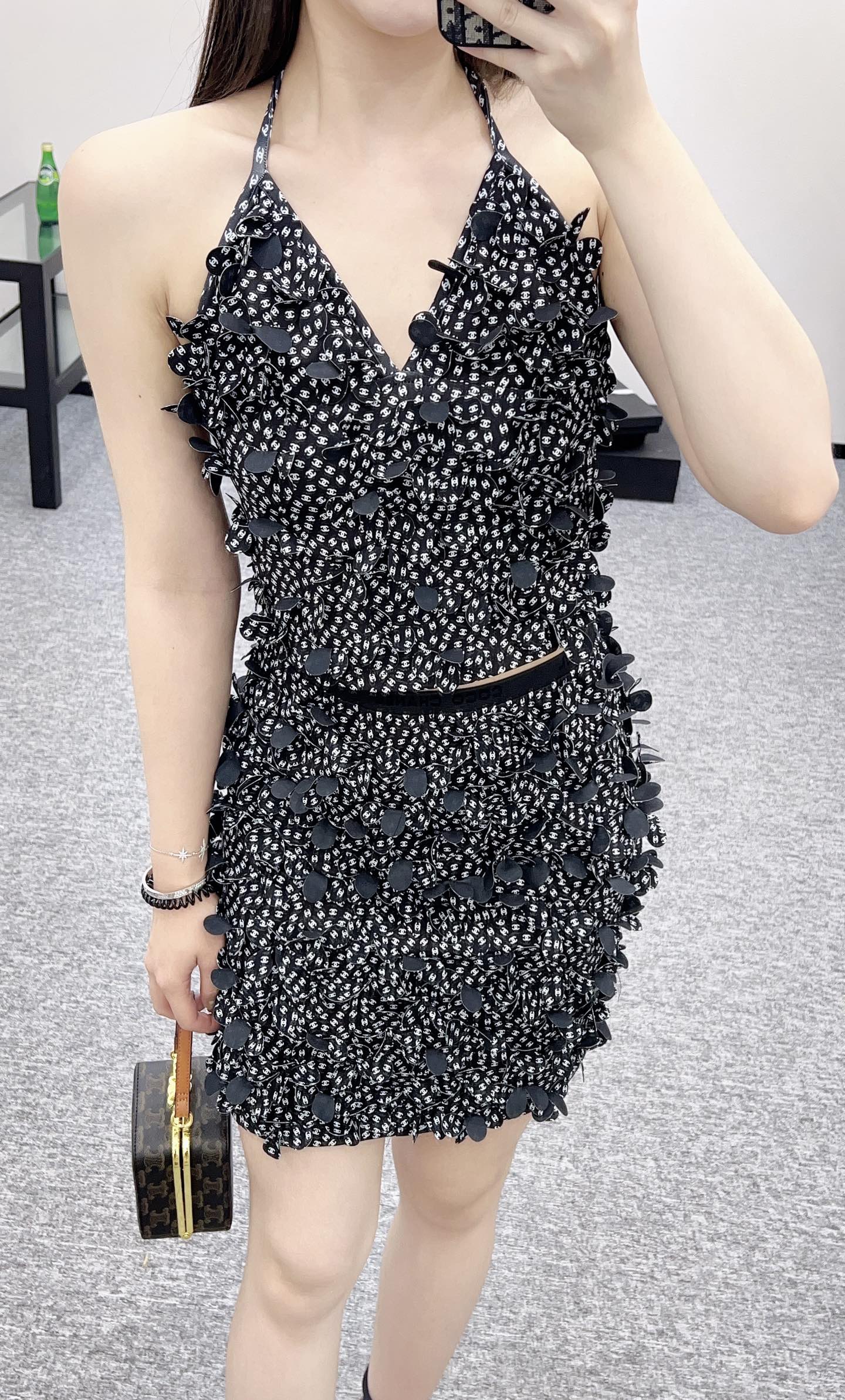 C*♥2025 new product Suspender skirt suit