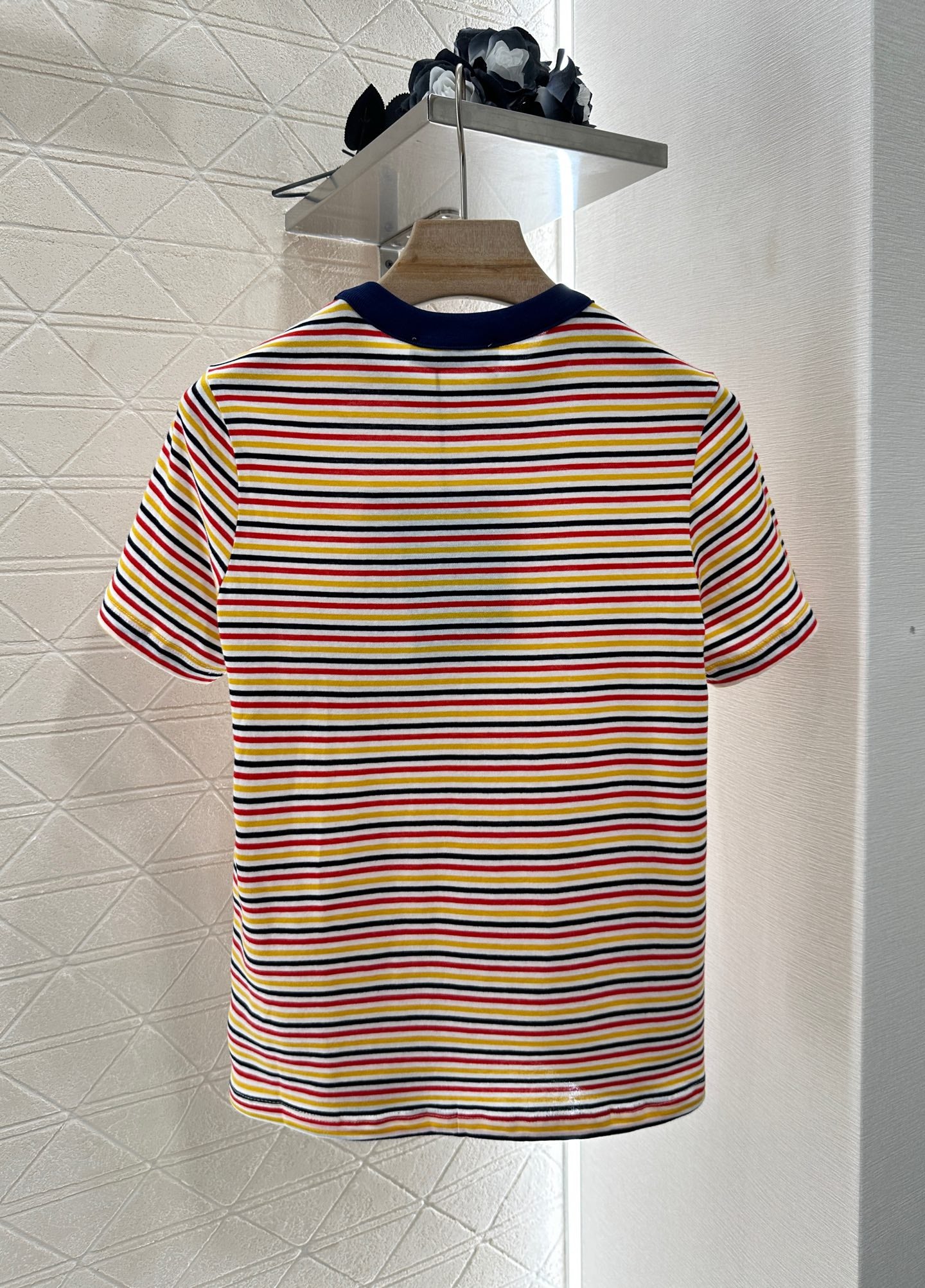 P*♥2025 new product Striped round neck