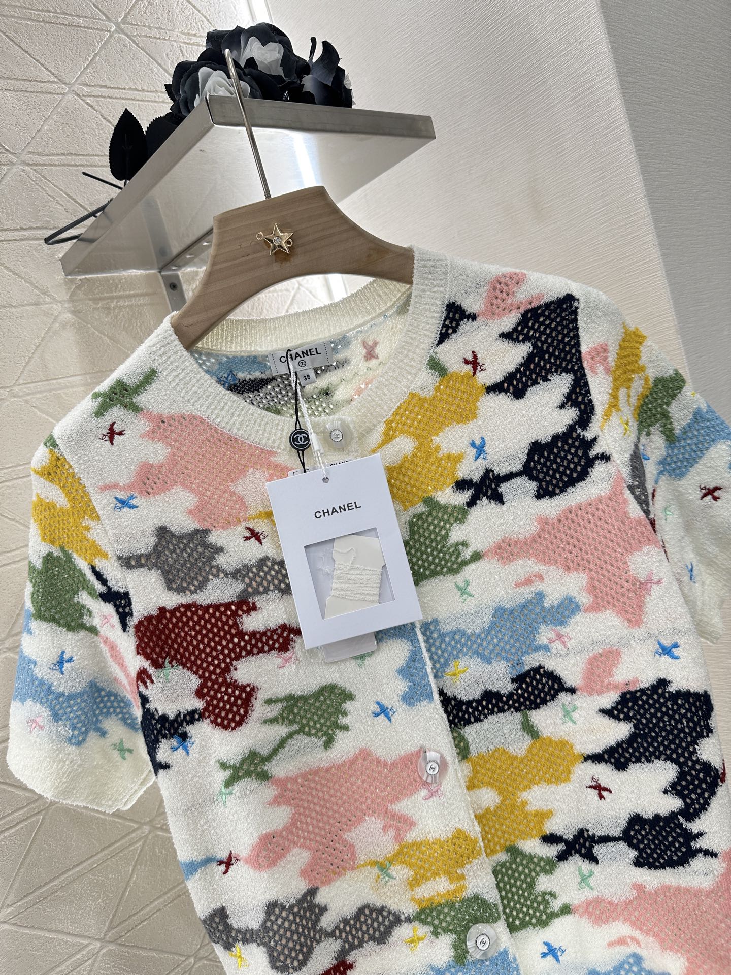 C*♥2025 new product Colorful knitted cardigan