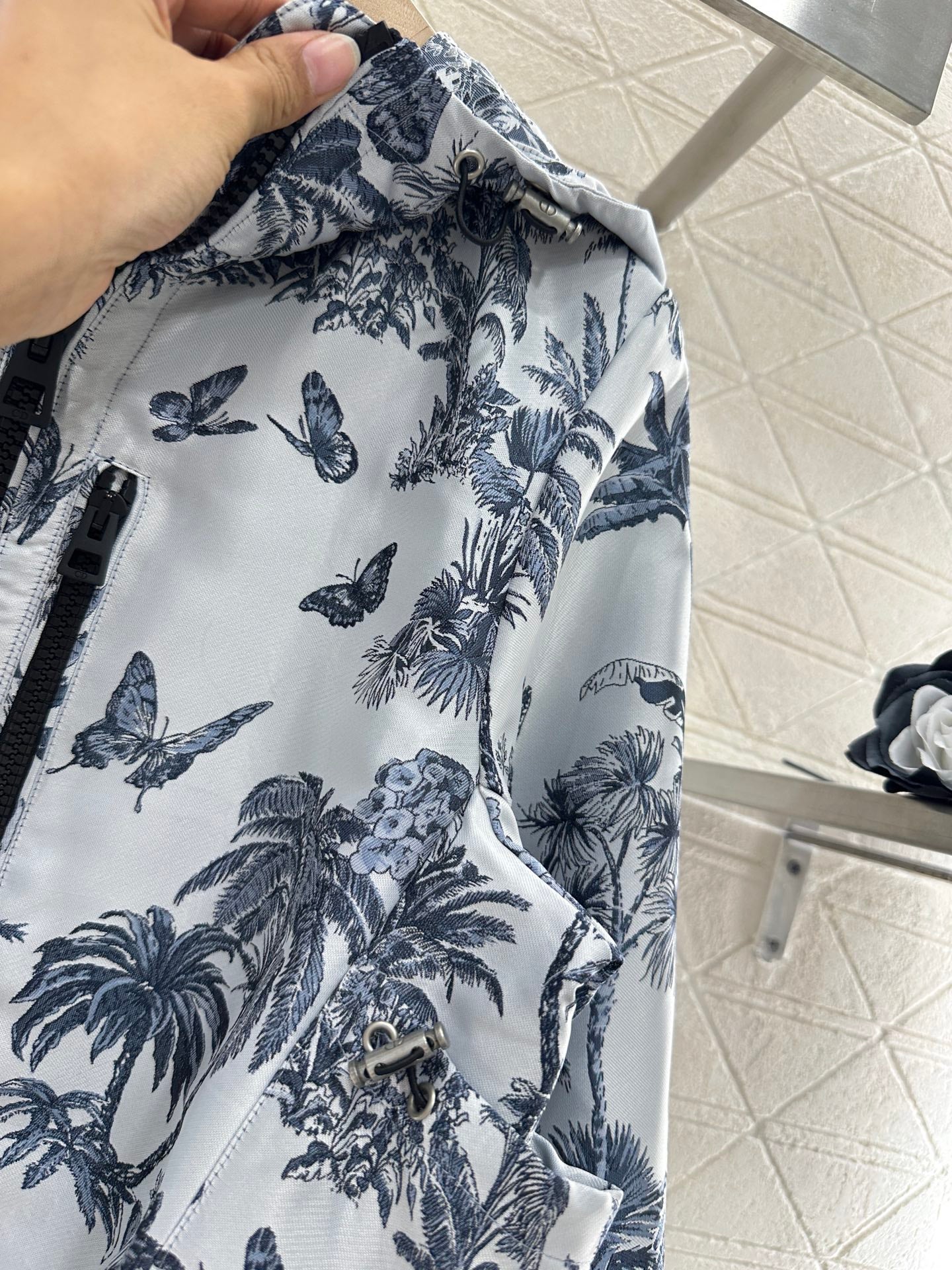 D*♥2025 new product Jacquard long-sleeved wide-leg suit