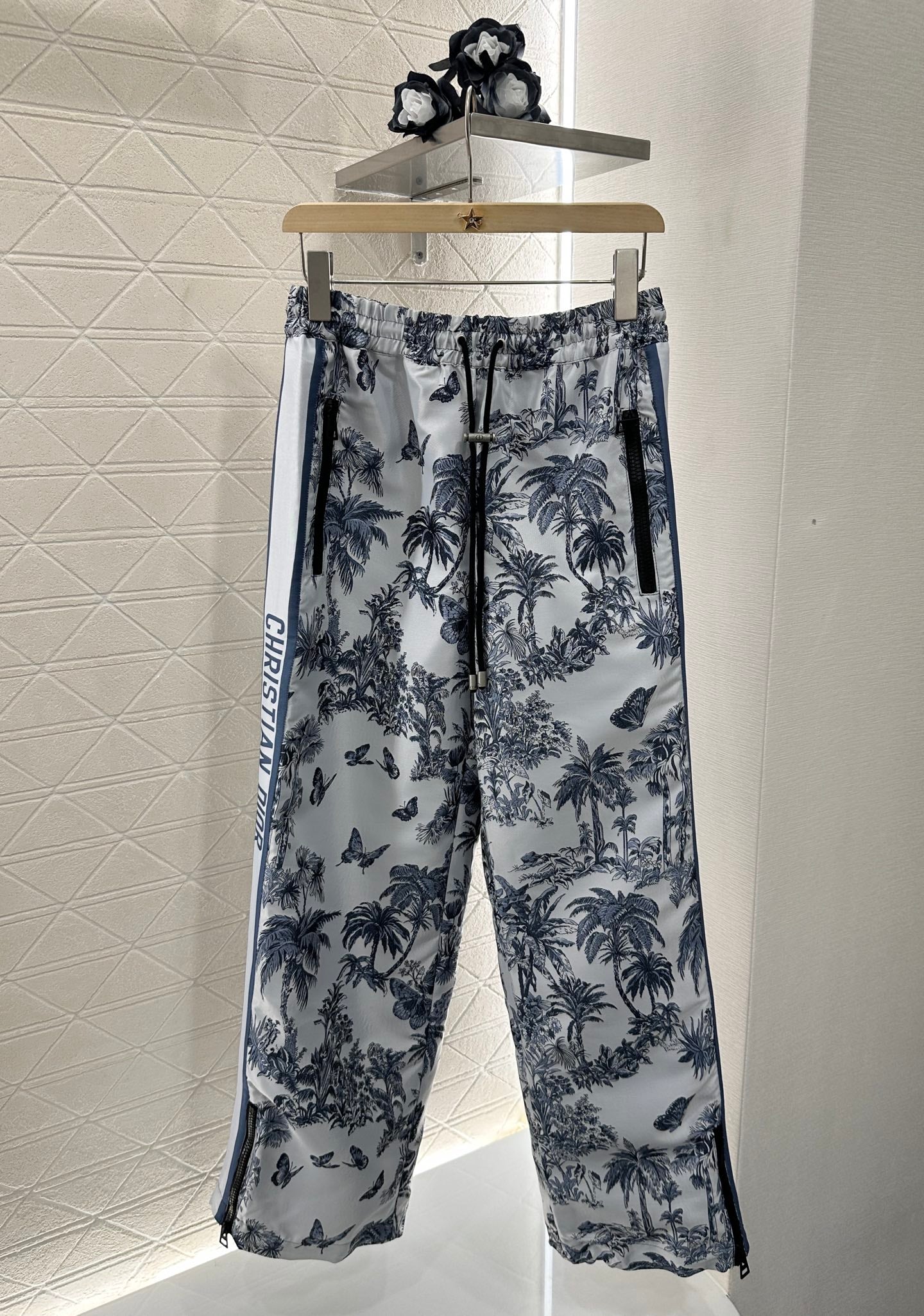 D*♥2025 new product Jacquard long-sleeved wide-leg suit