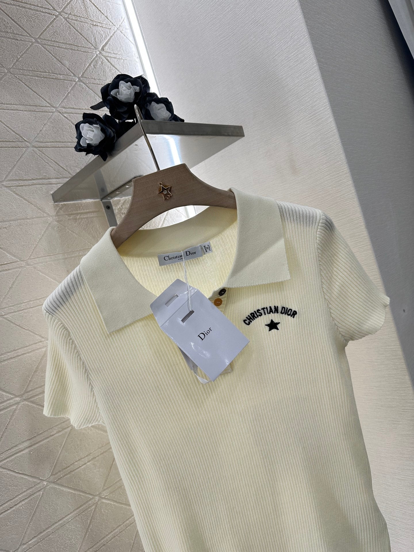 D*♥2025 new product Slim fit knitted short sleeves