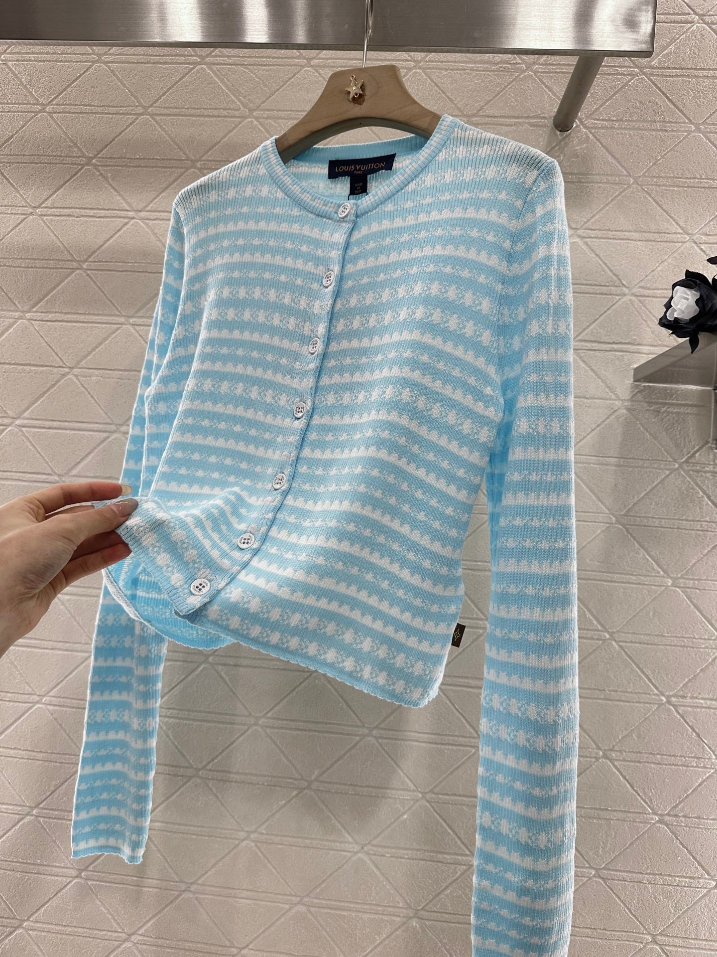 L*♥2025 new product Crochet knitted cardigan