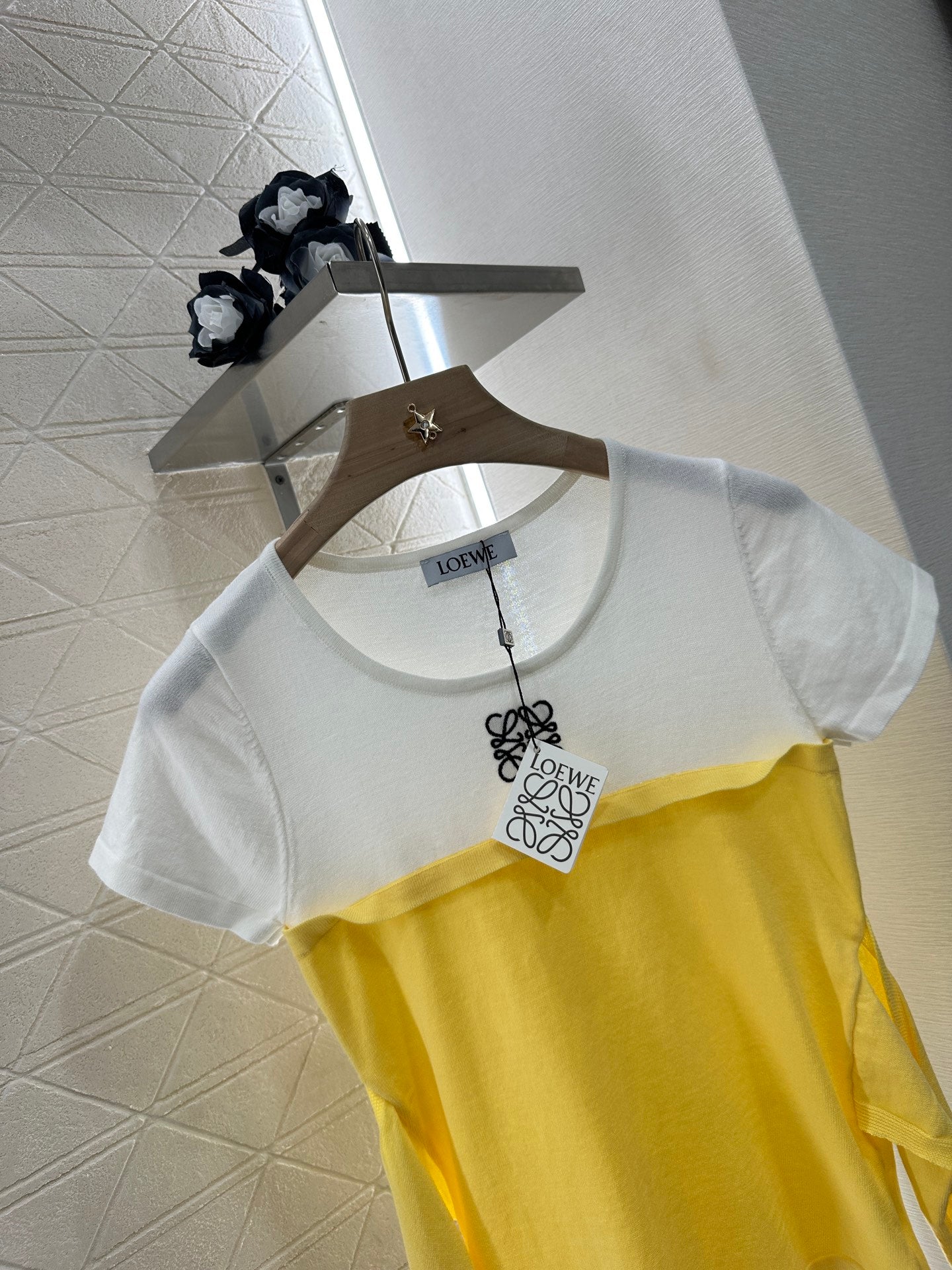 L*♥2025 new product Tie-strap knitted short sleeves