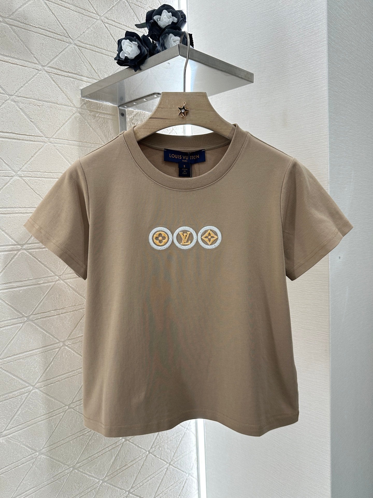 L*♥2025 new product Letter short sleeves