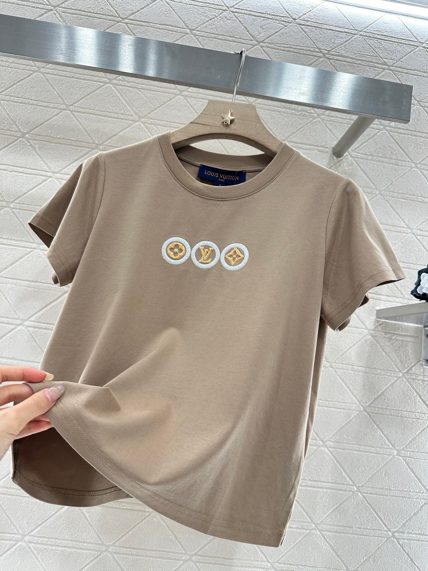 L*♥2025 new product Letter short sleeves