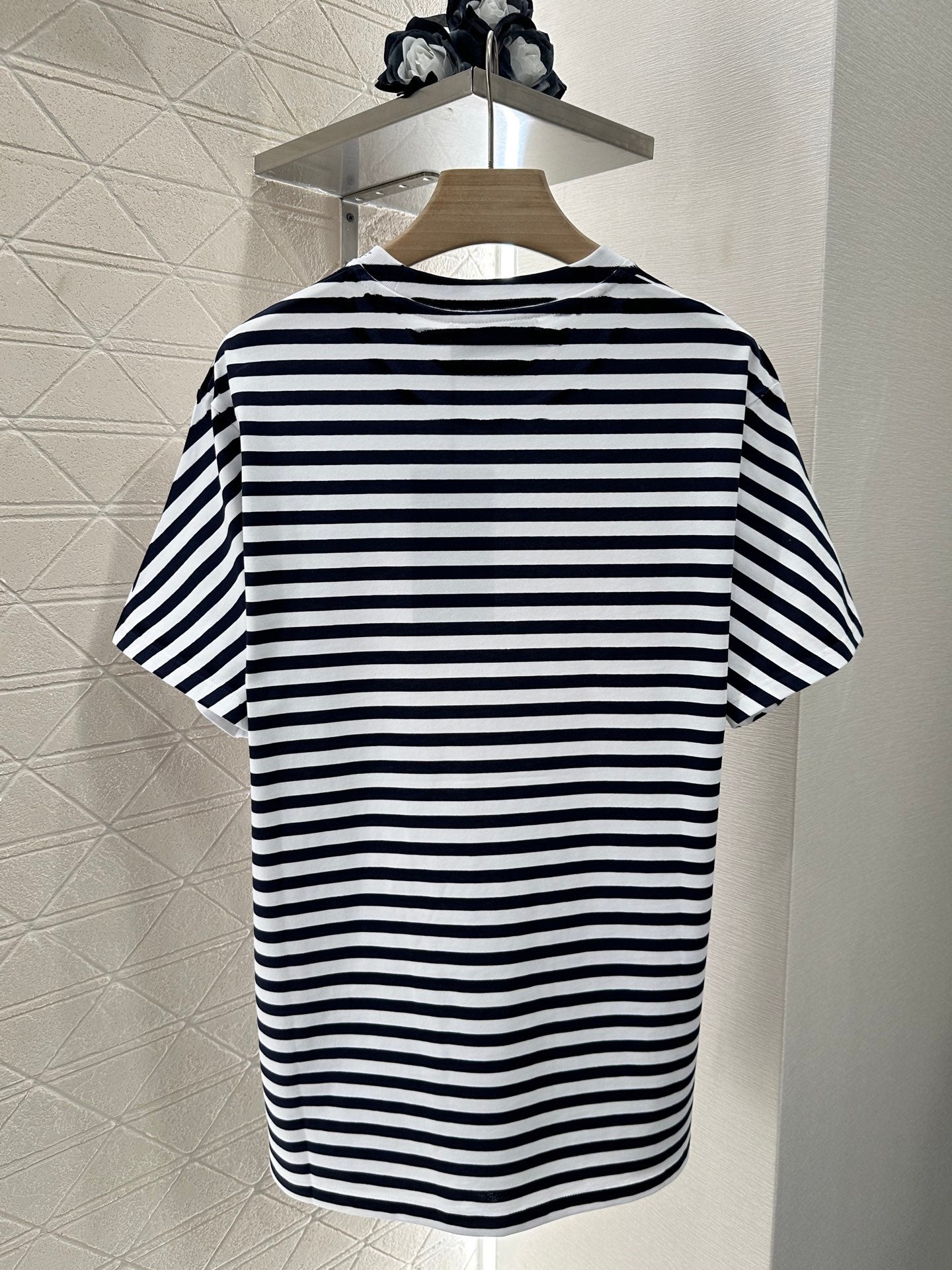 G*♥2025 new product Round neck striped short sleeves