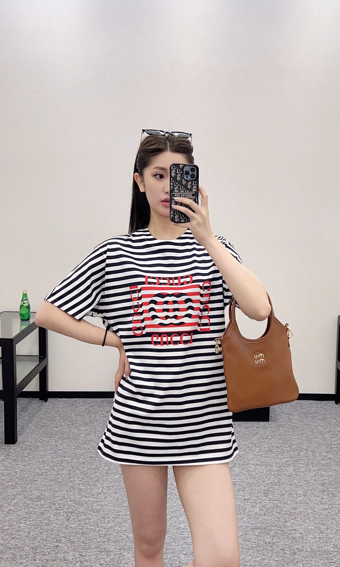 G*♥2025 new product Round neck striped short sleeves