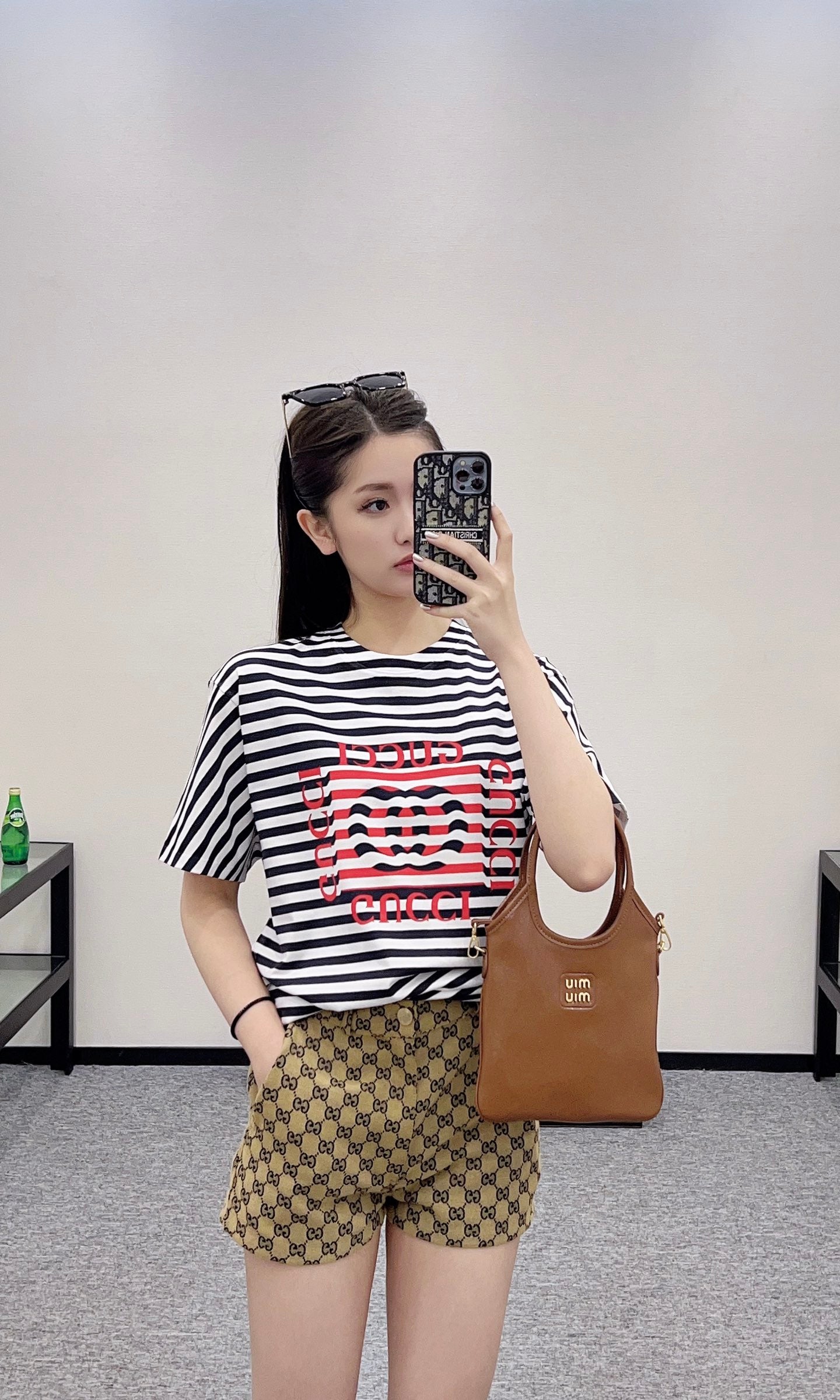 G*♥2025 new product Round neck striped short sleeves