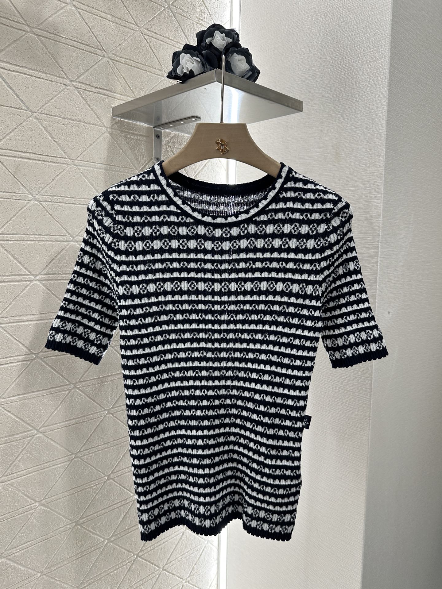 Louis*♥2025 new products Knitted short sleeves