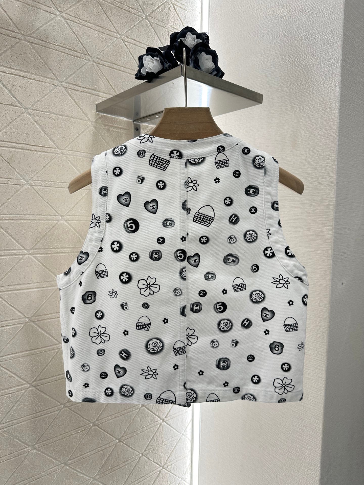 C*♥2025 new product Denim vest set