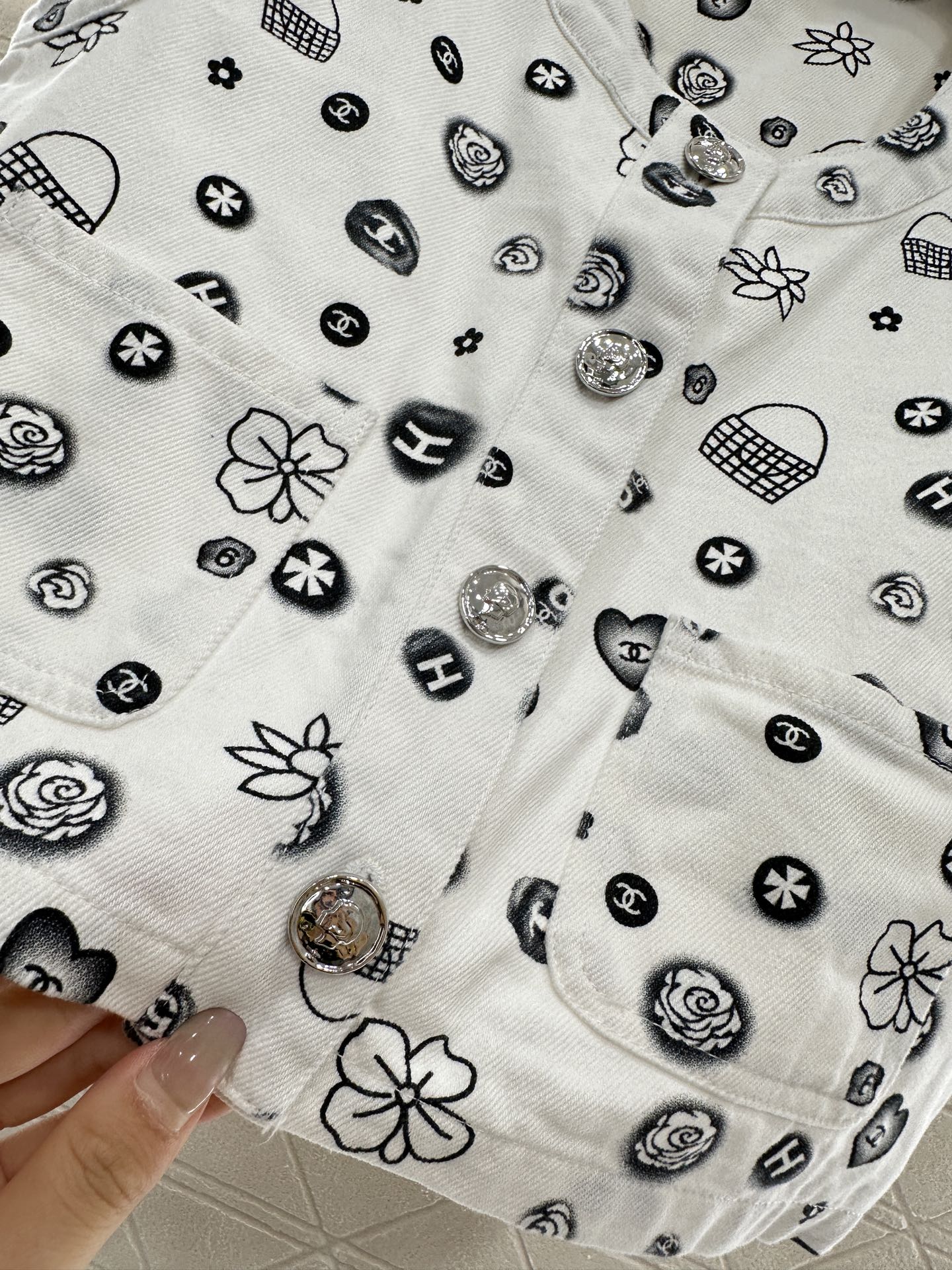 C*♥2025 new product Denim vest set