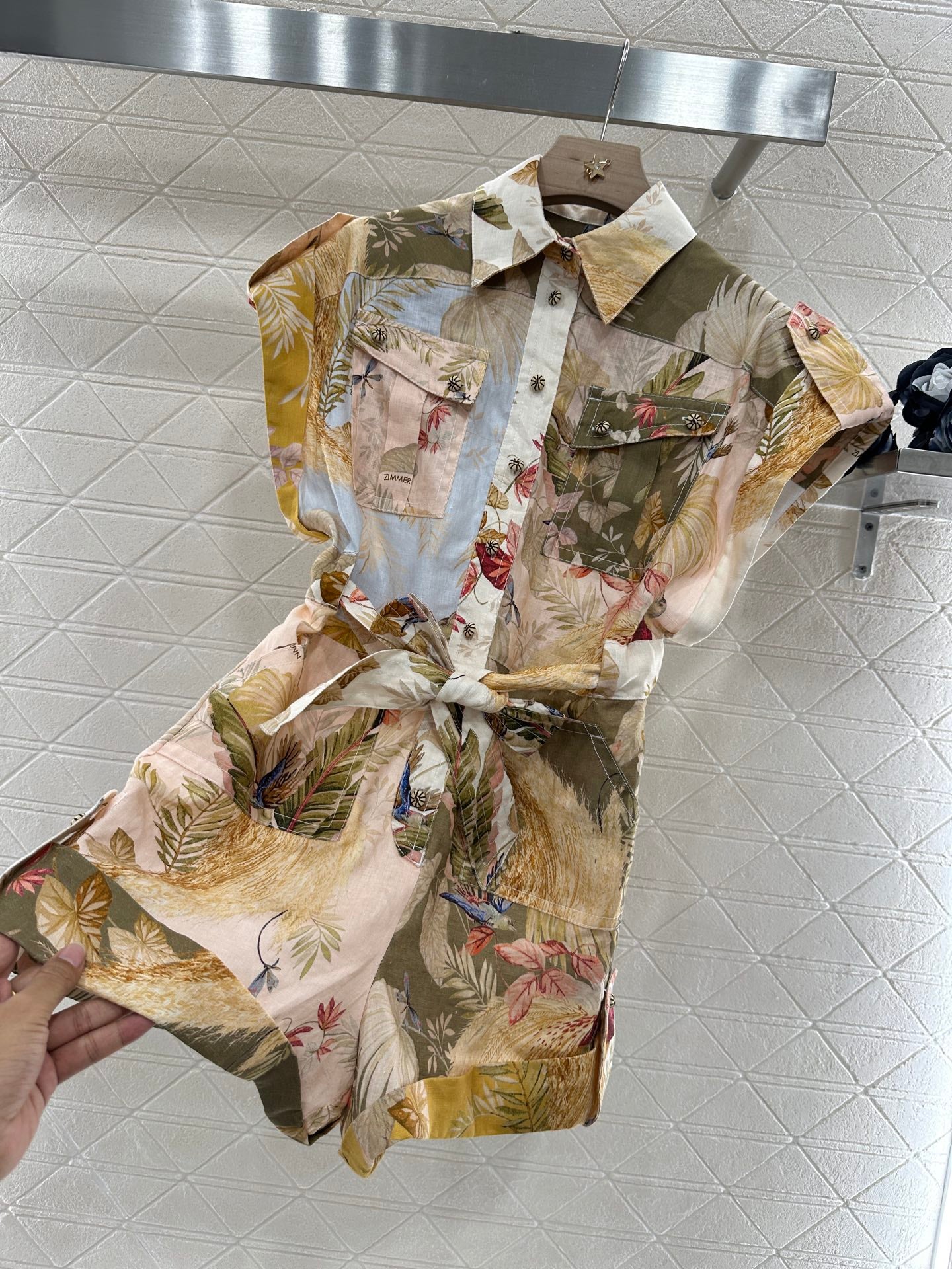 Z*♥2025 new product Linen jumpsuit