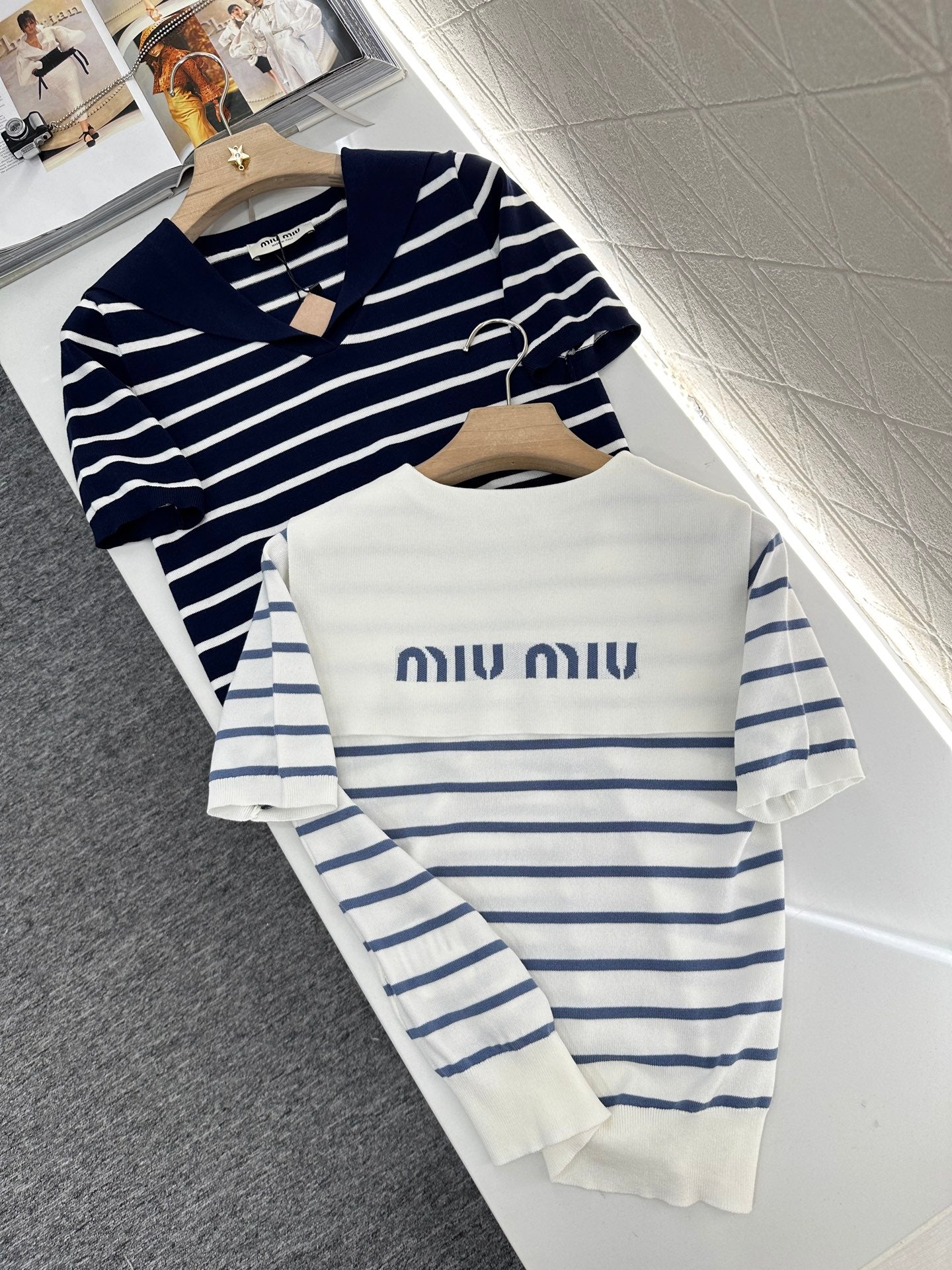 Mi*mi*♥2024 new products Knitted short sleeves